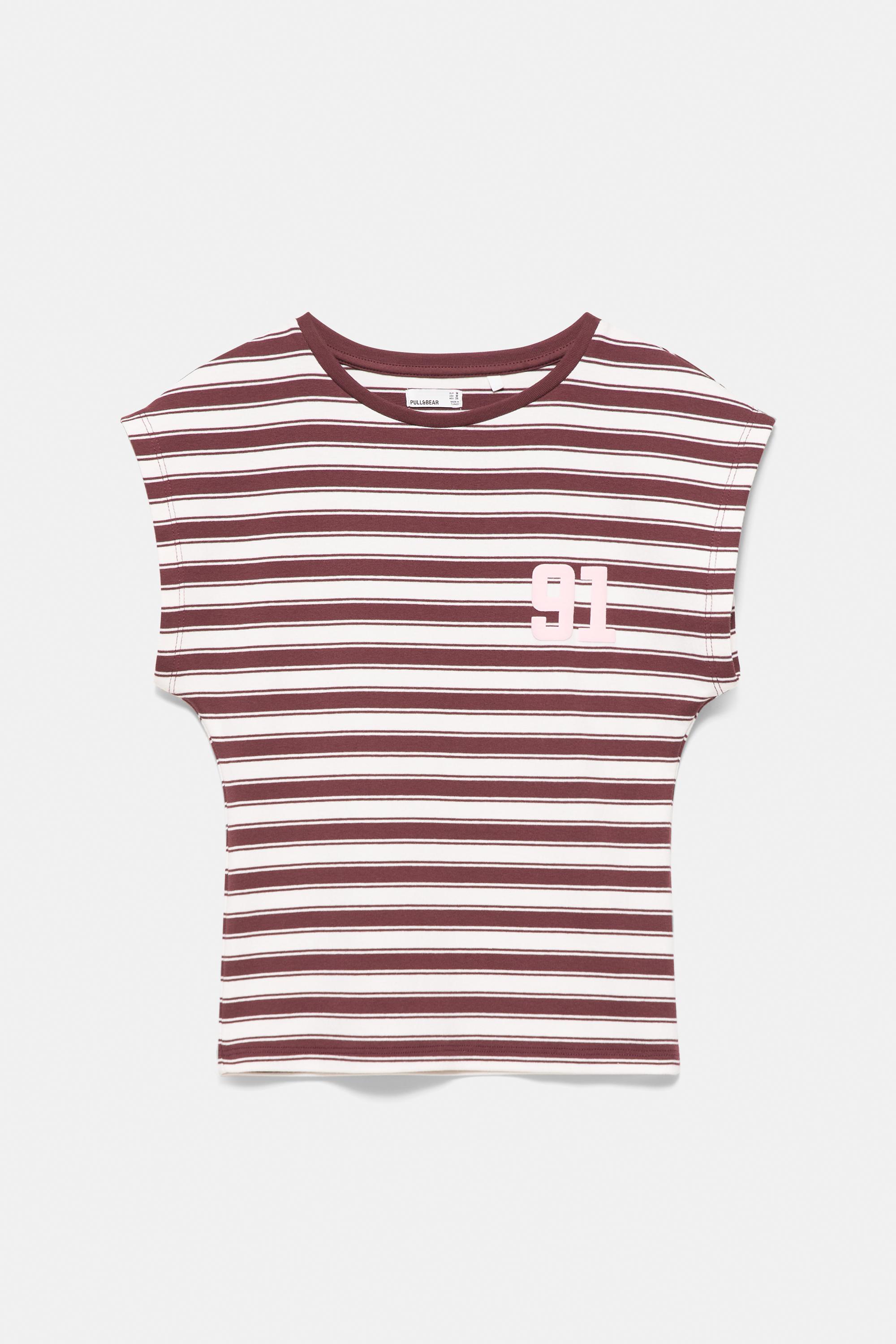Striped number T-shirt — Striped