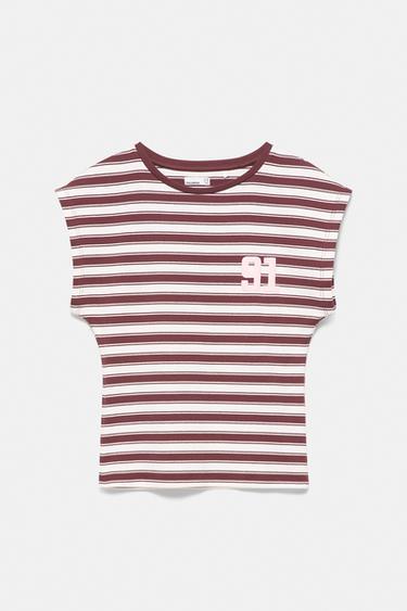 Striped number T-shirt — Striped 1