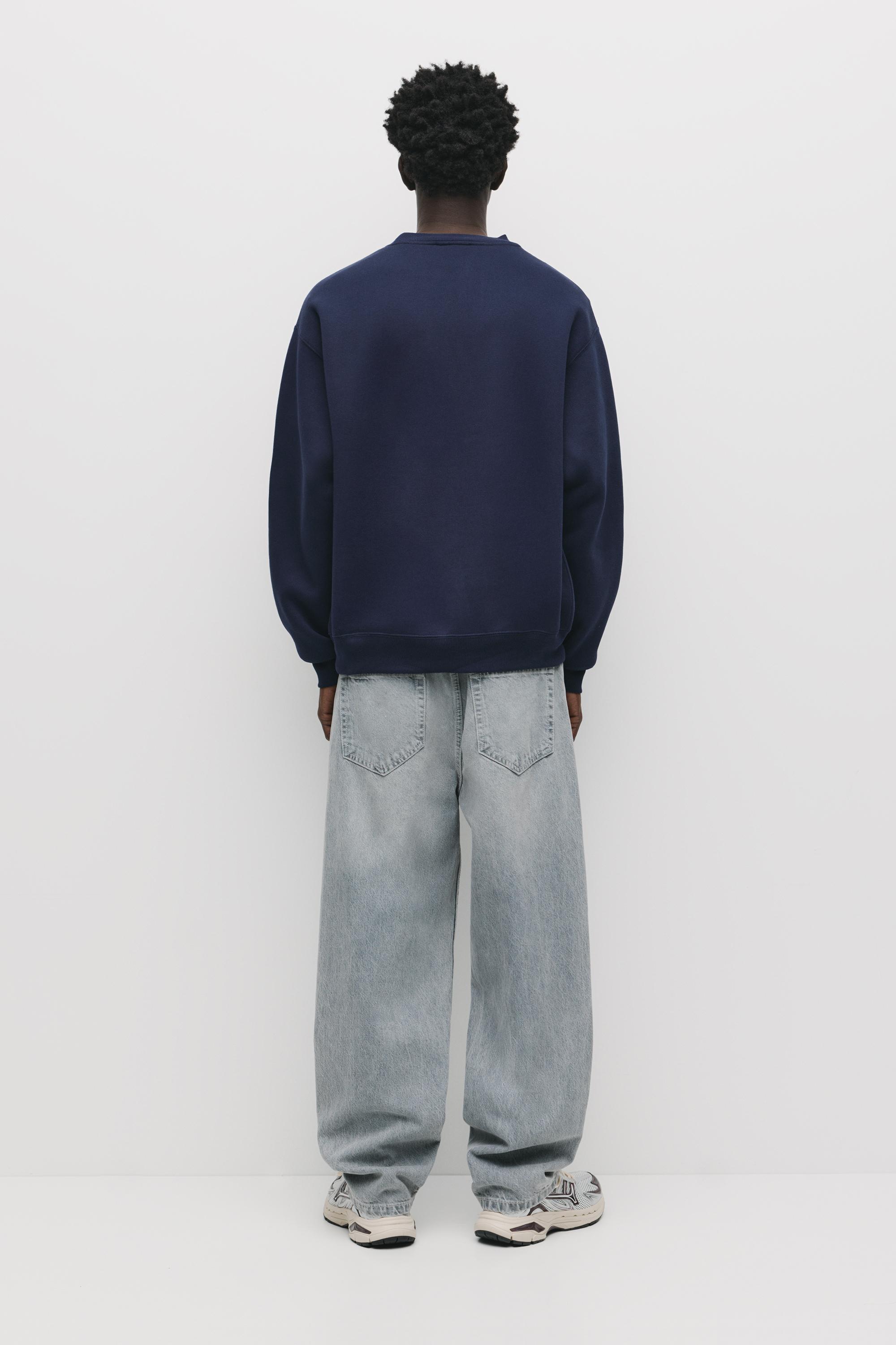 Basic bisiklet yaka sweatshirt - Görsel 53