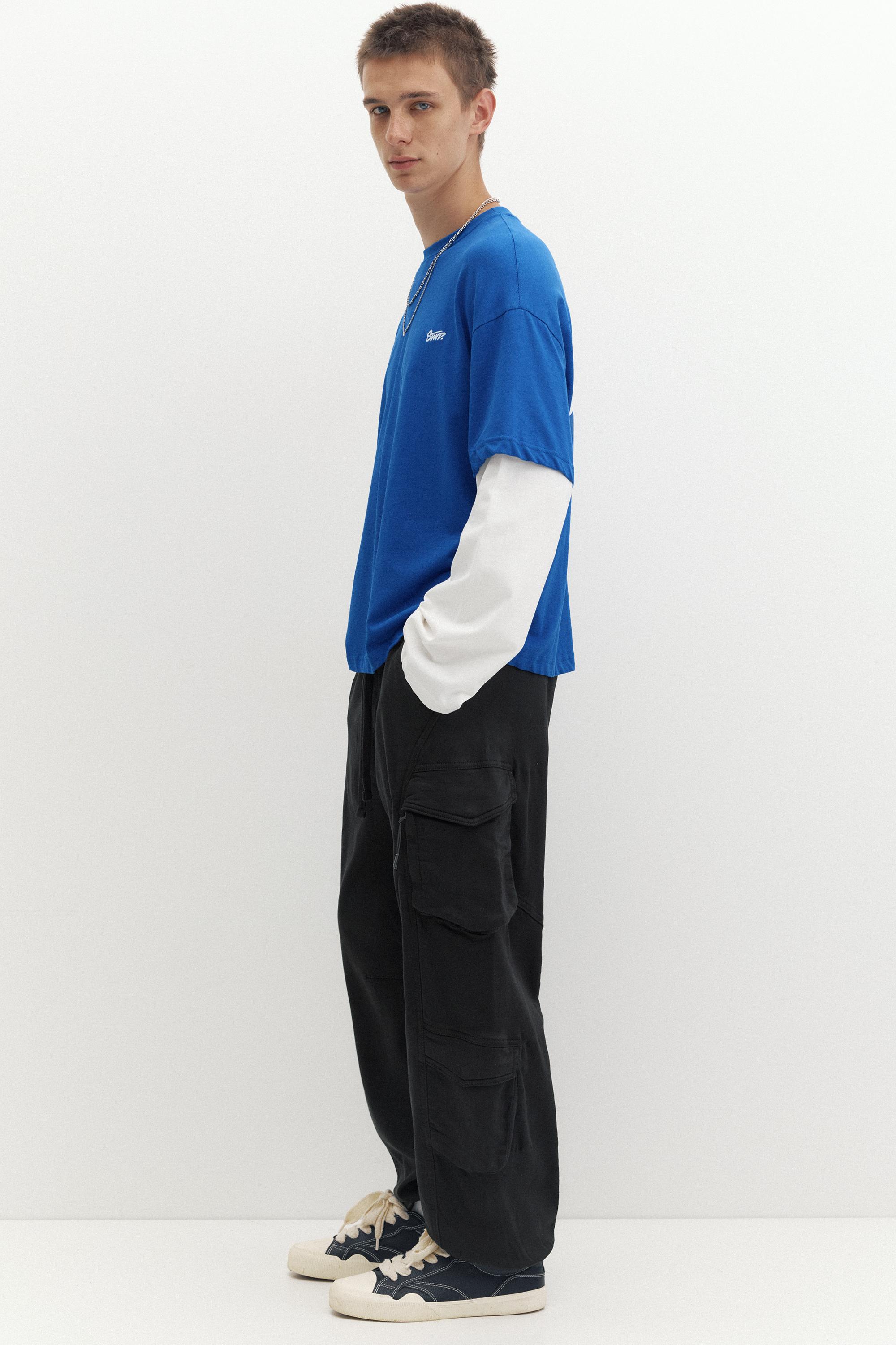 Multi-pocket joggers — Black