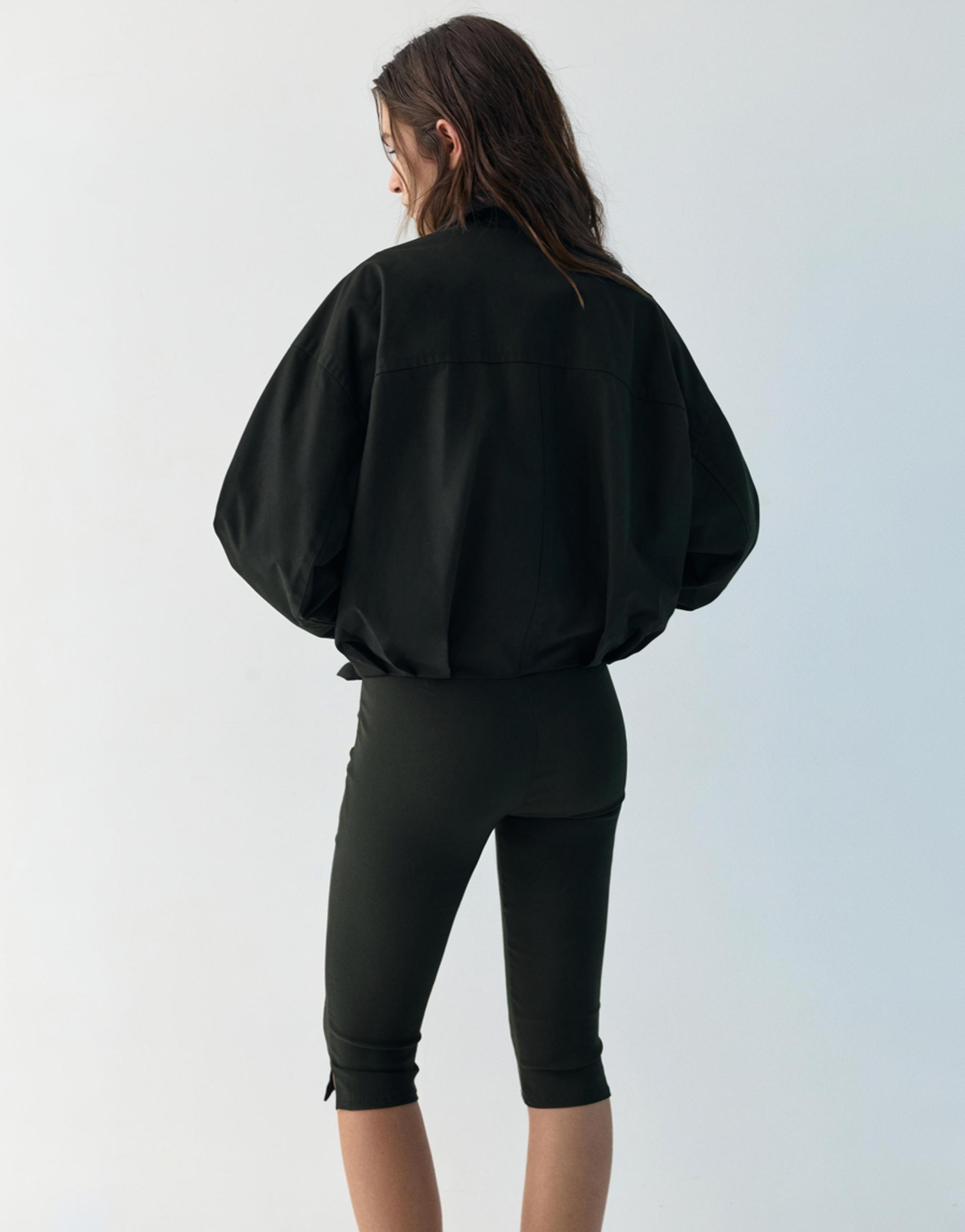 Balloon bomber jacket — Black