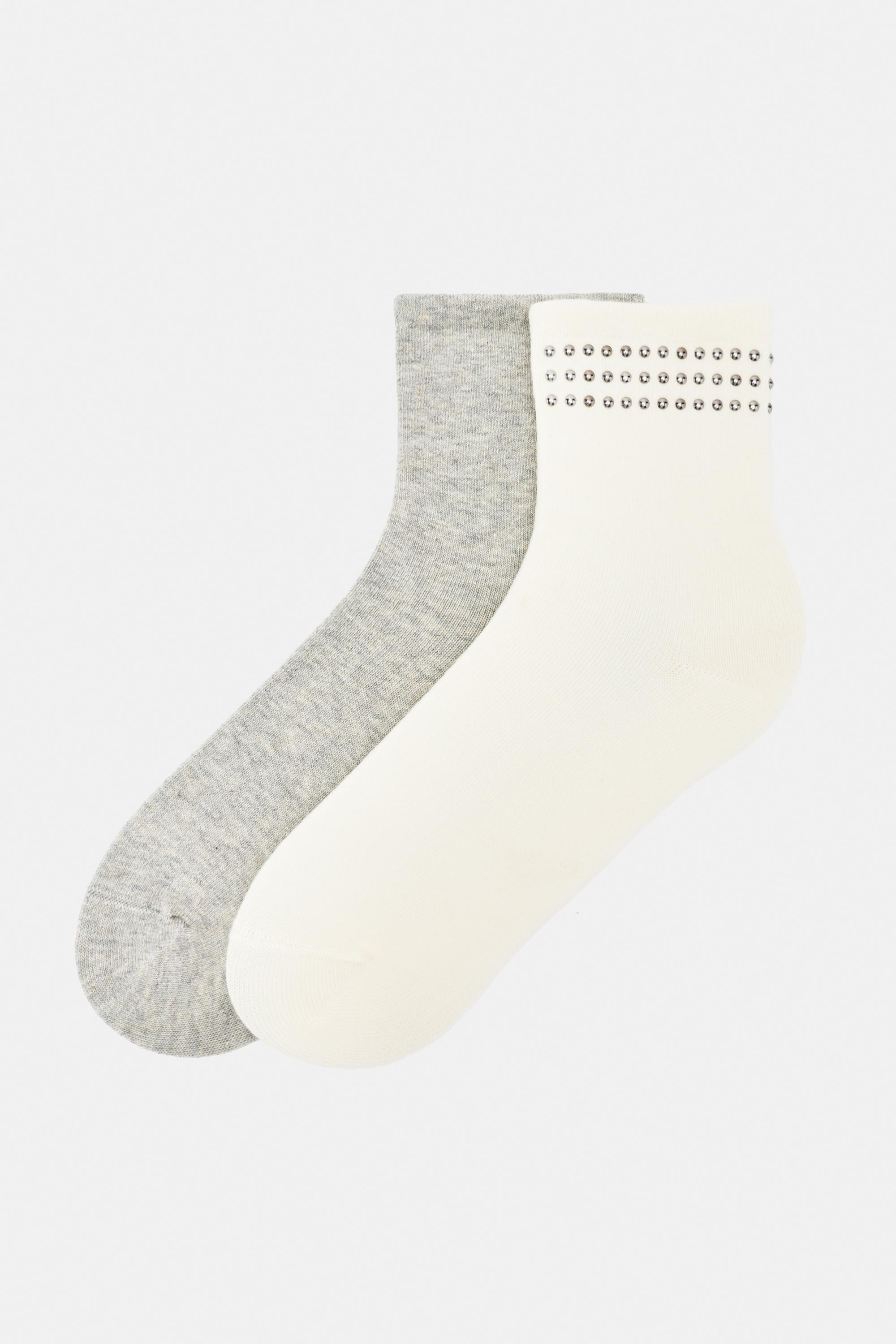 Studded socks — Off white