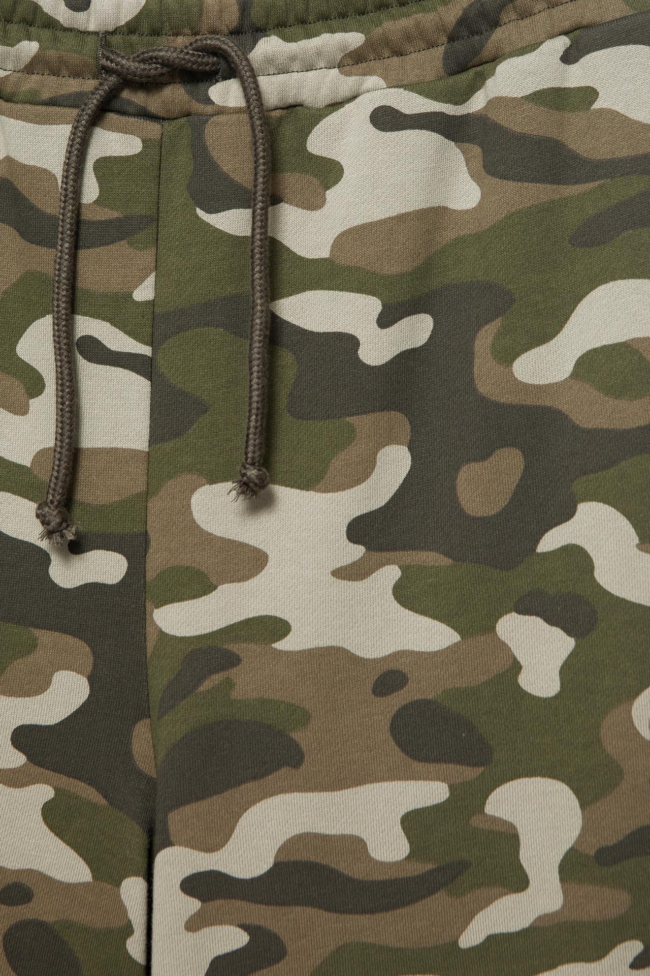 Printed wide-leg jogger trousers — Khaki-t