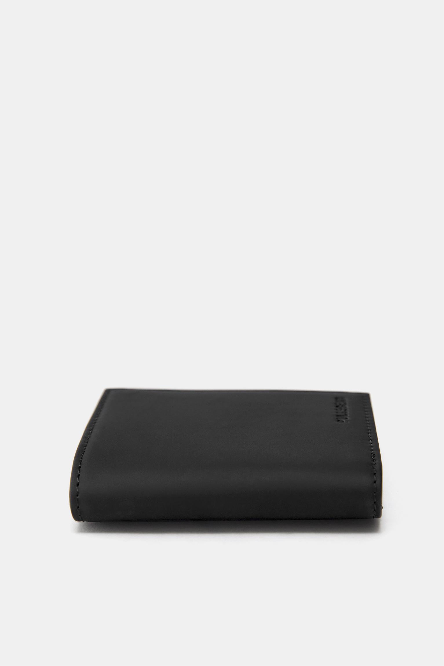 Rubberised wallet — Black