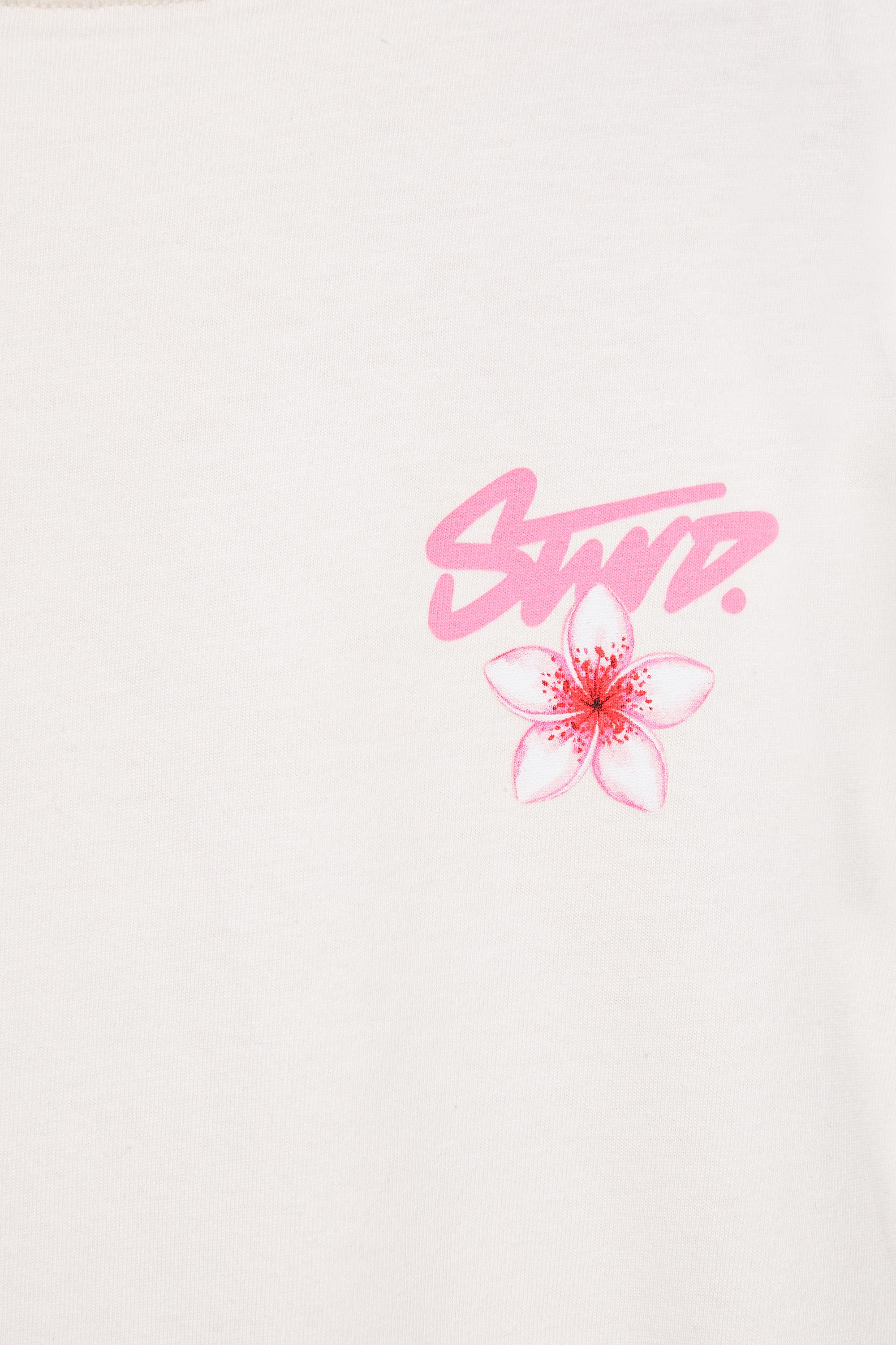 STWD flower T-shirt — Ice