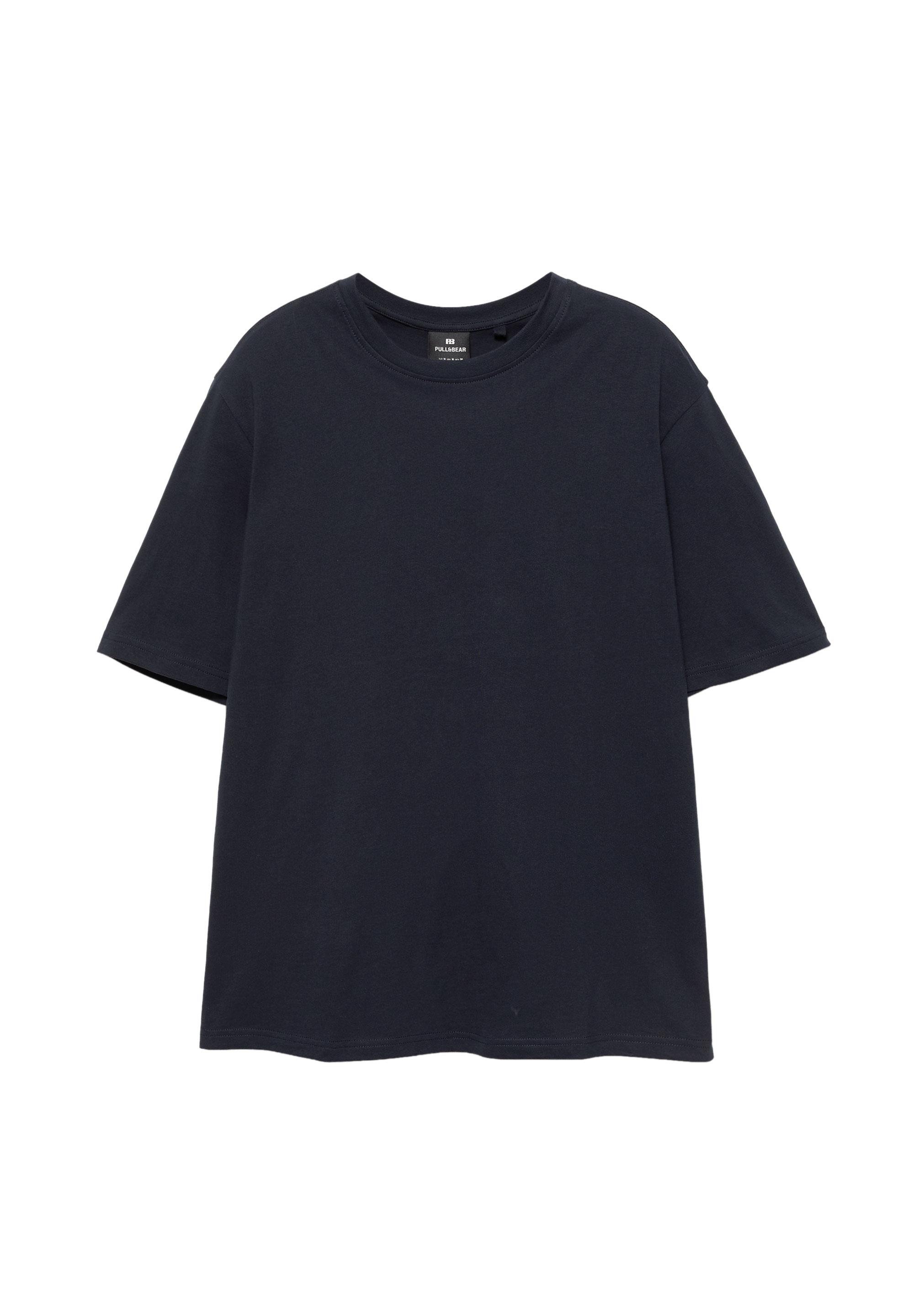 Basic kısa kollu pamuklu tişört - Görsel 158