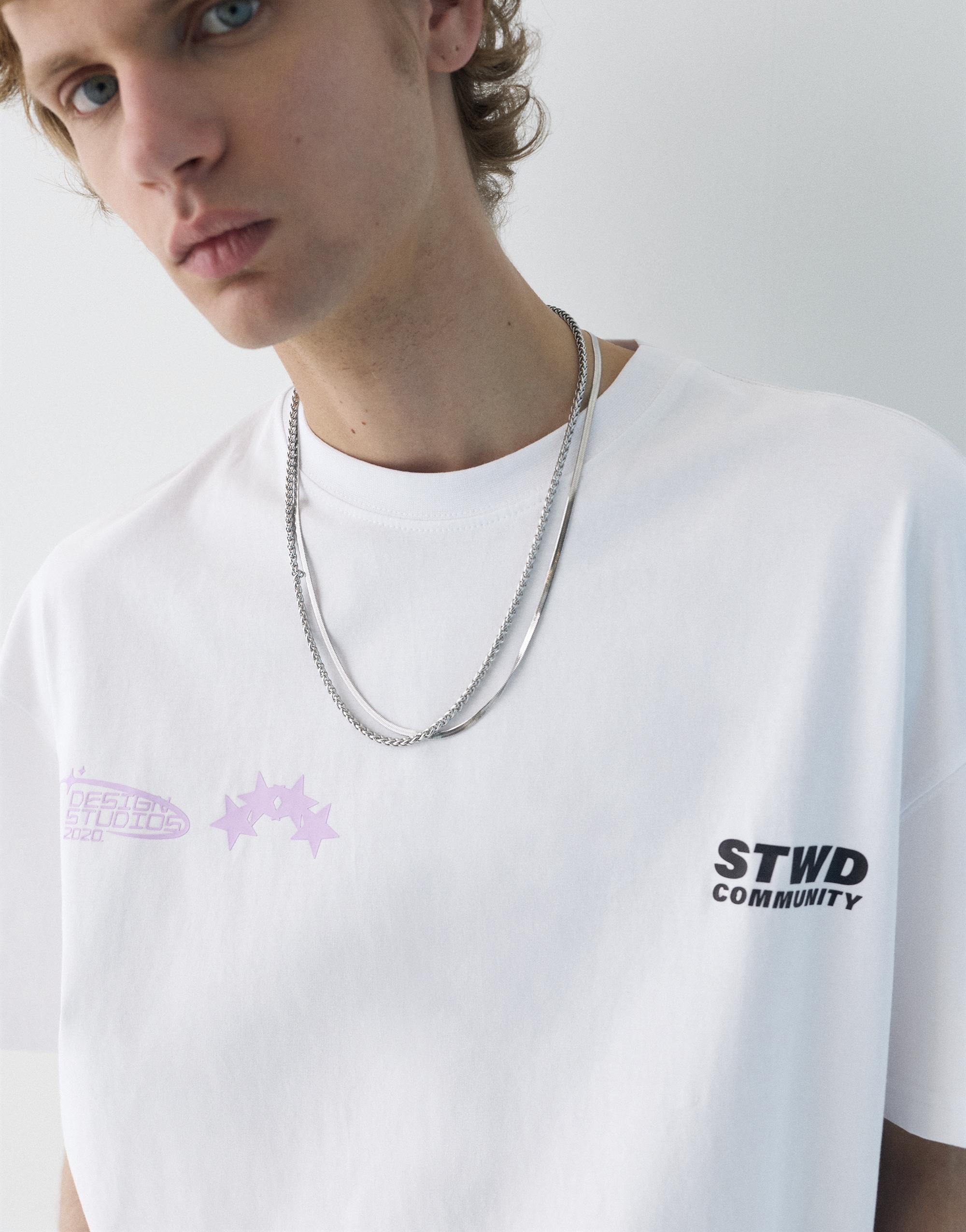 Beyaz STWD t-shirt - Görsel 13