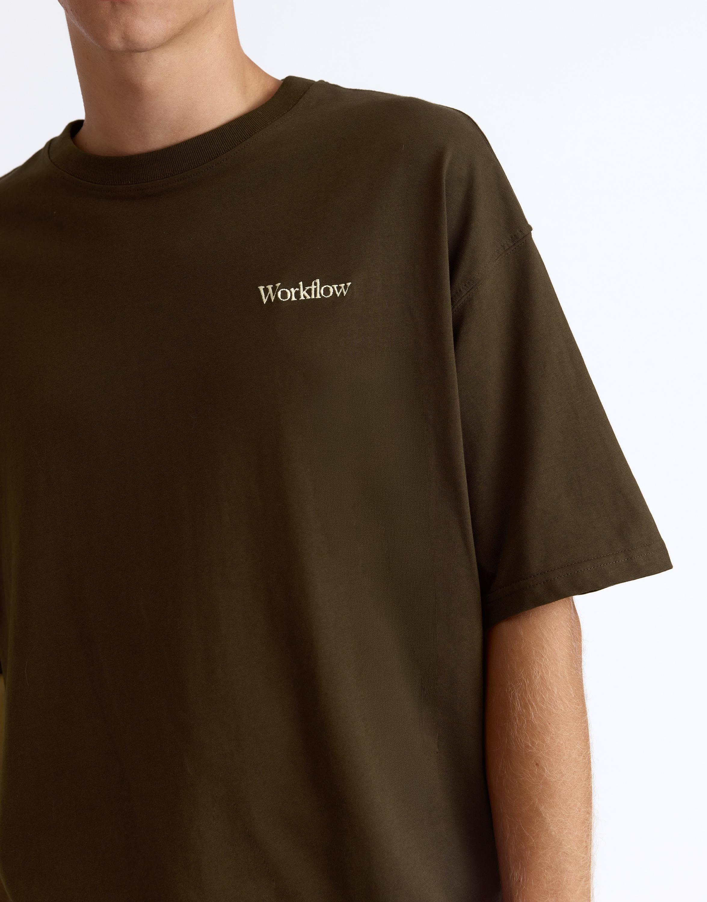 Pull&Bear Grafik yazılı relaxed tişört görsel 6