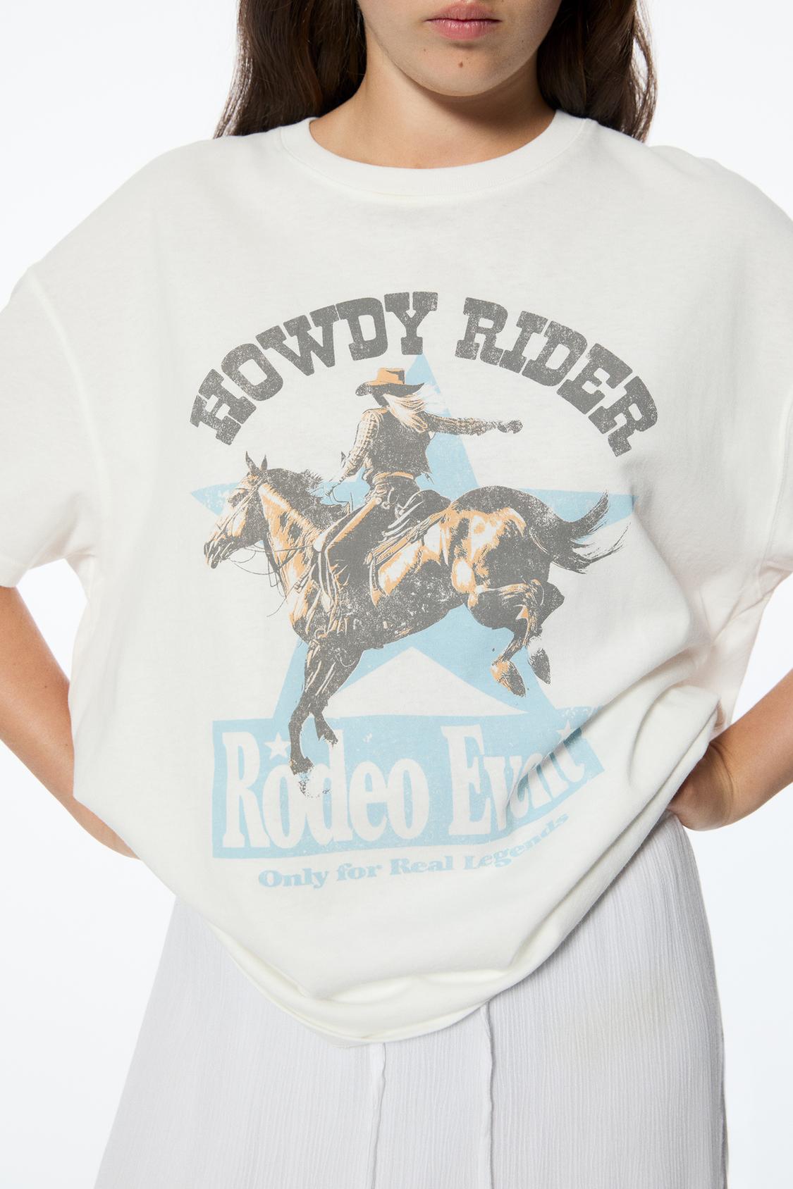 T-Shirt mit Grafik im Cowboylook - PULL&BEAR