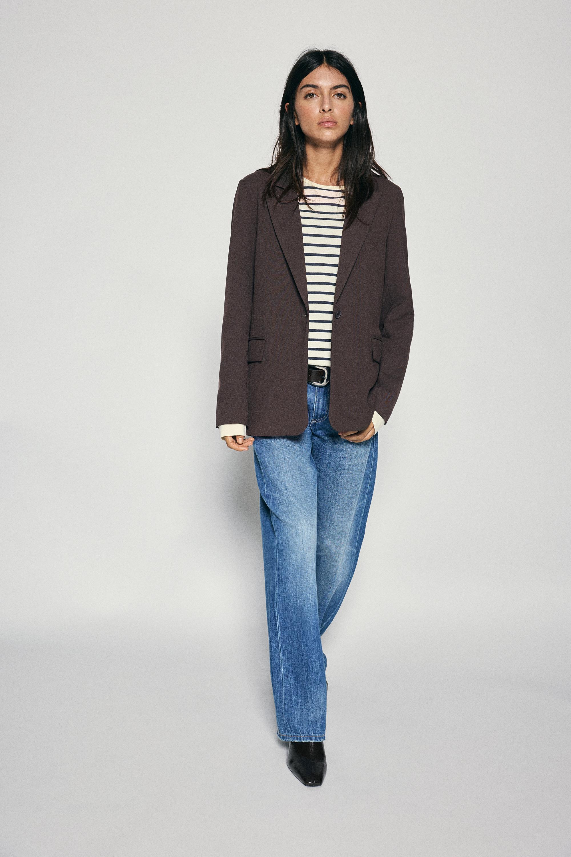 Basic blazer — Brown