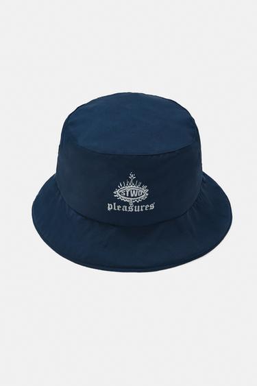 Pleasures x STWD bucket hat — Navy 2