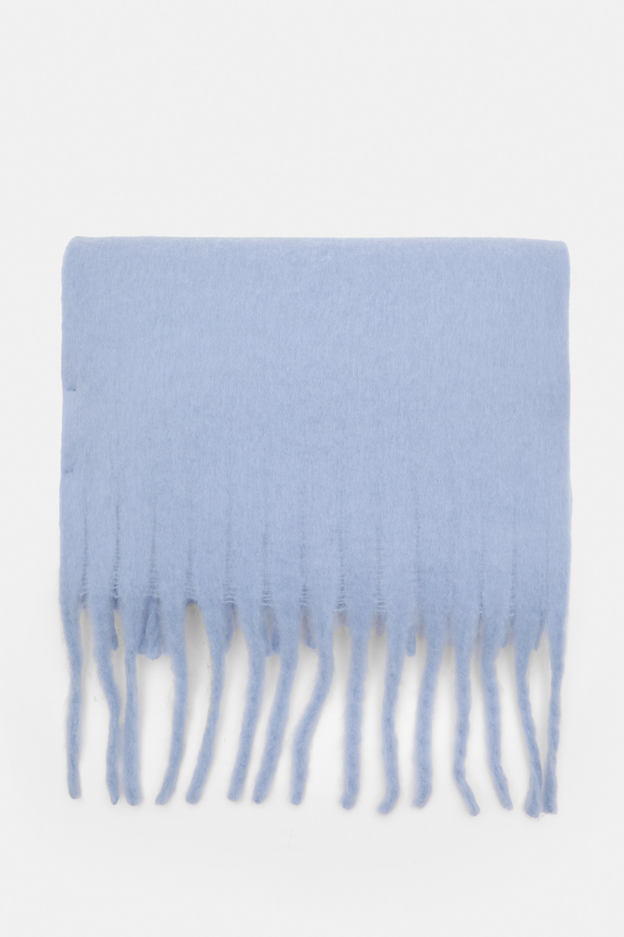 Maxi mohair-effect scarf — Pale blue