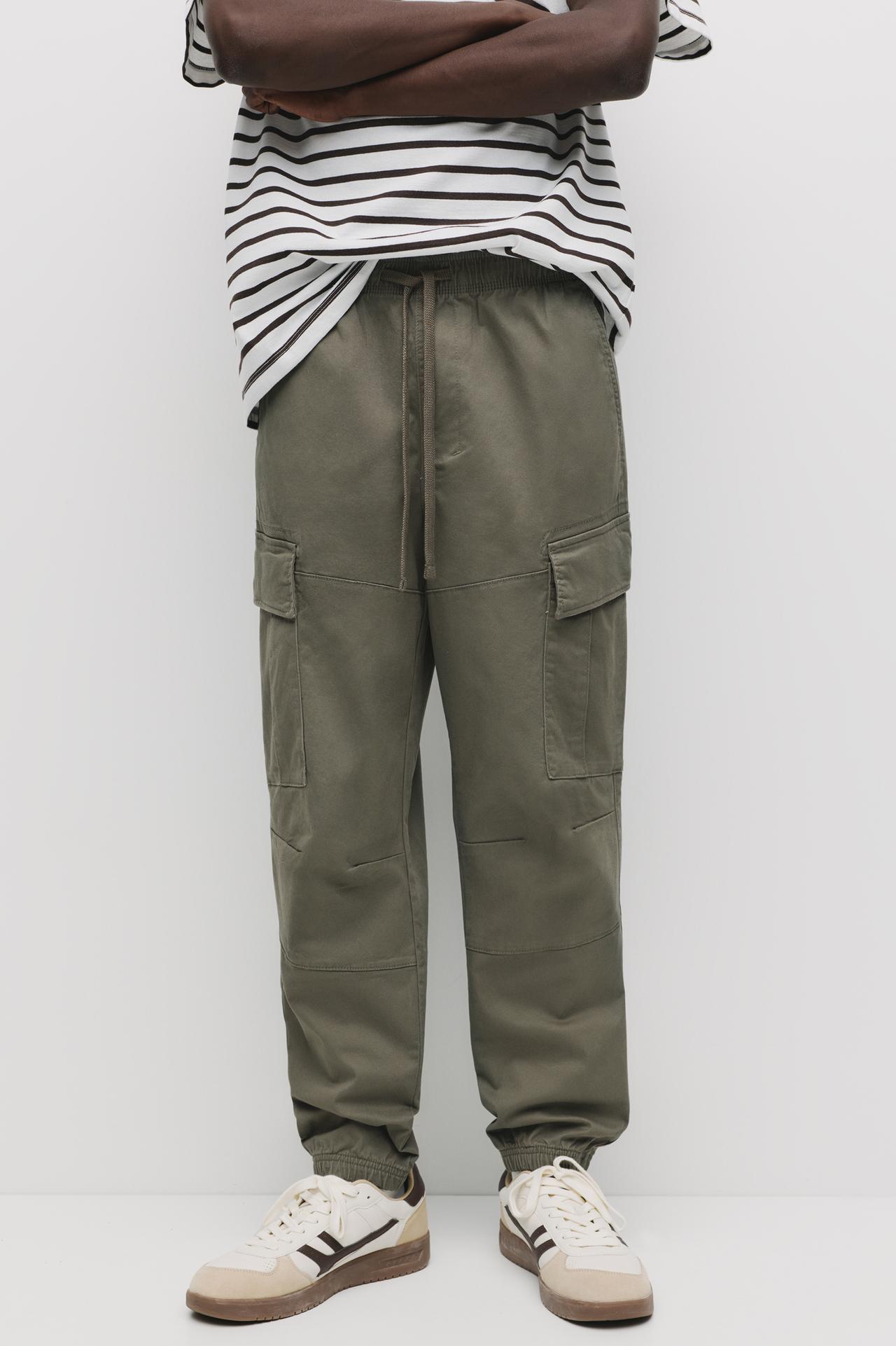 Cargo jogger trousers — Khaki