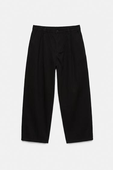 Baggy darted chinos — Black 7