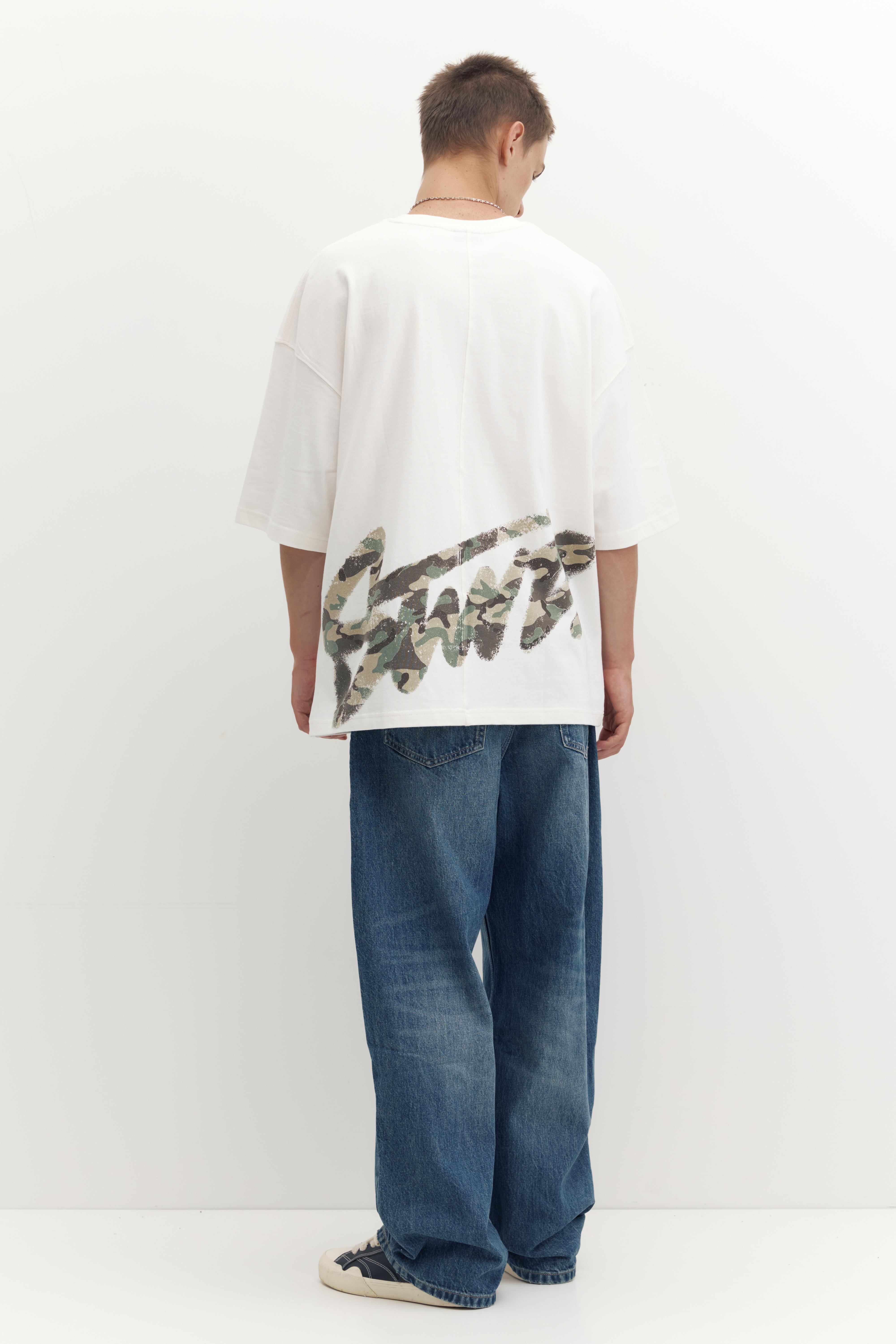 Oversize STWD T-shirt — Off white