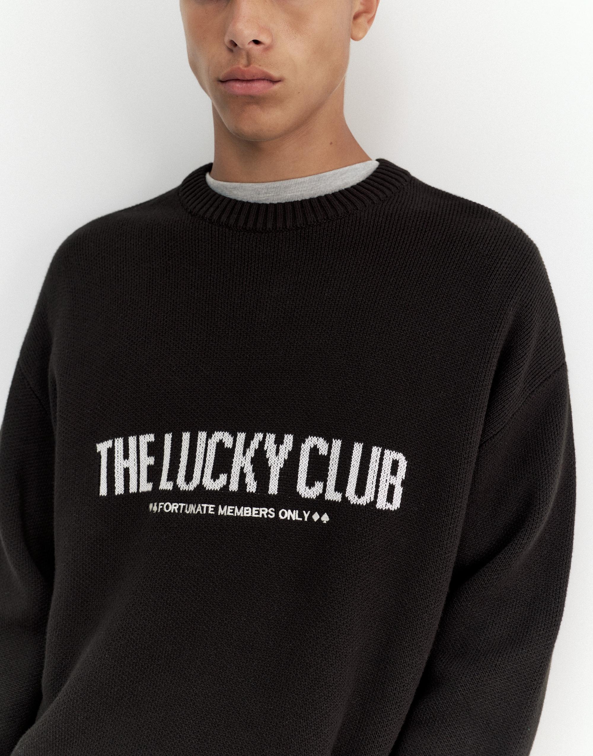 STWD graphic jumper — Black