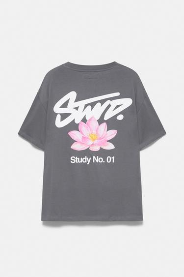 STWD flower graphic T-shirt — Grey 6