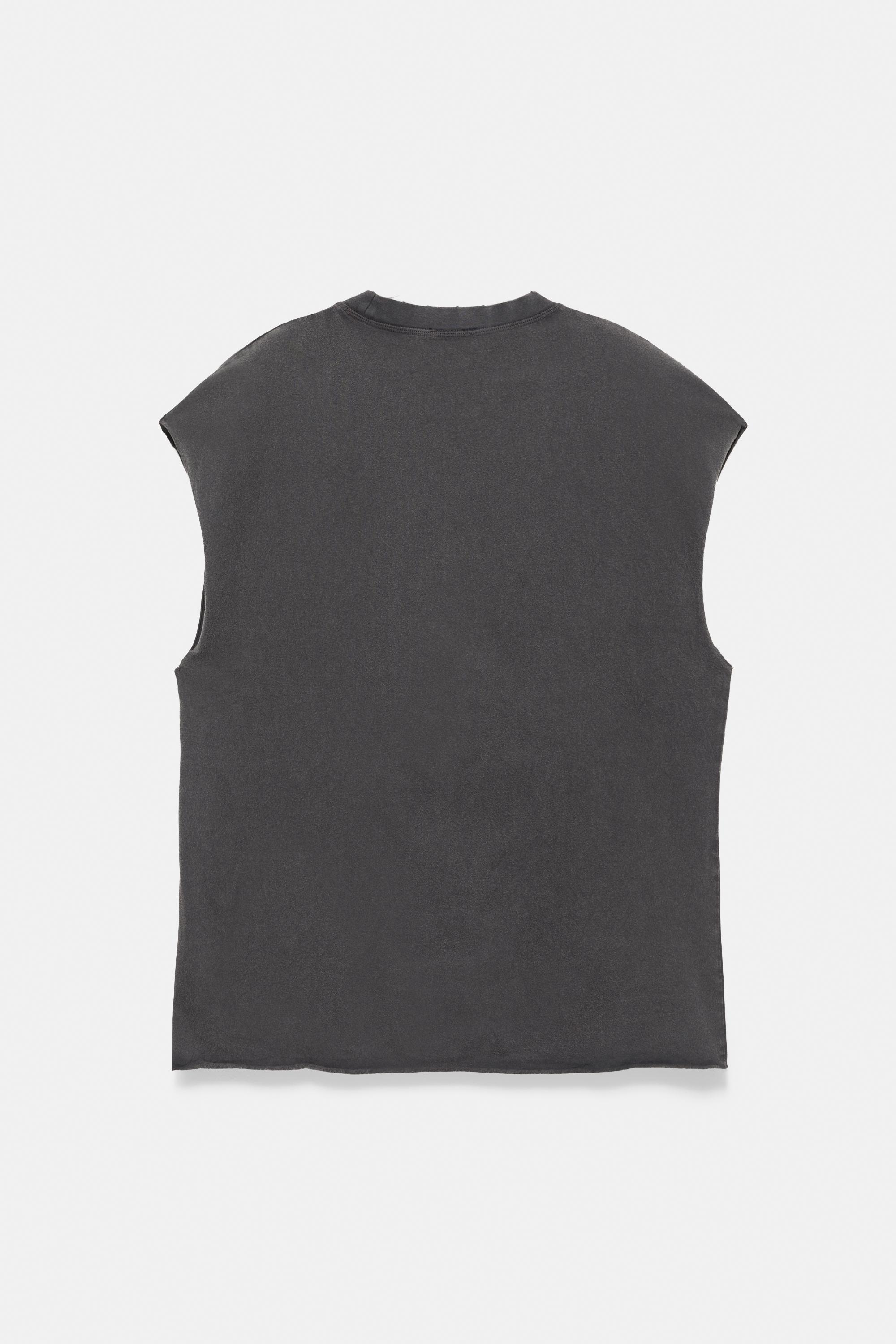 Acid wash tank top — Black