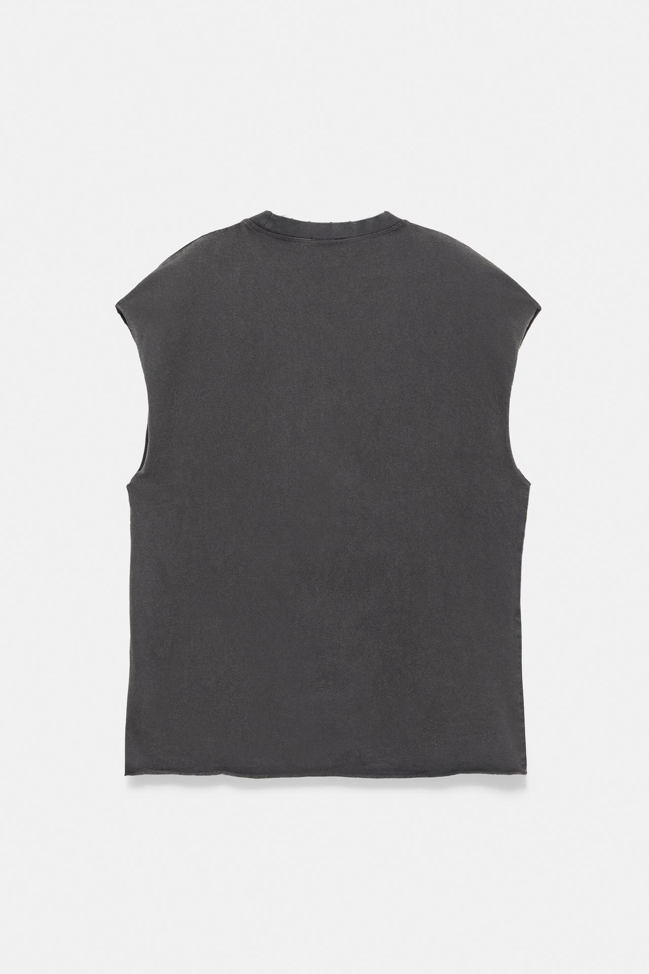 Acid wash tank top — Black