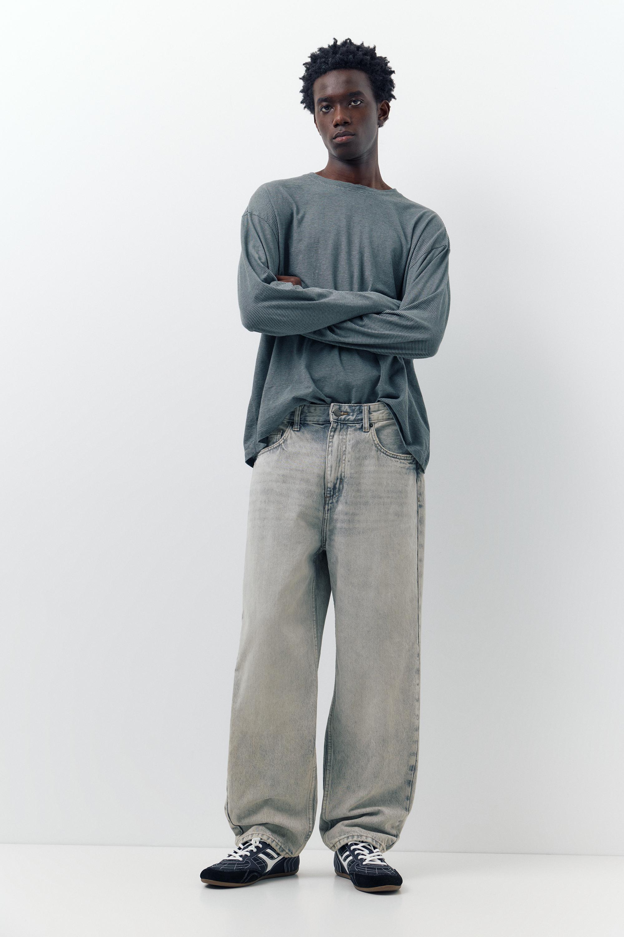 Baggy jeans — Pale grey
