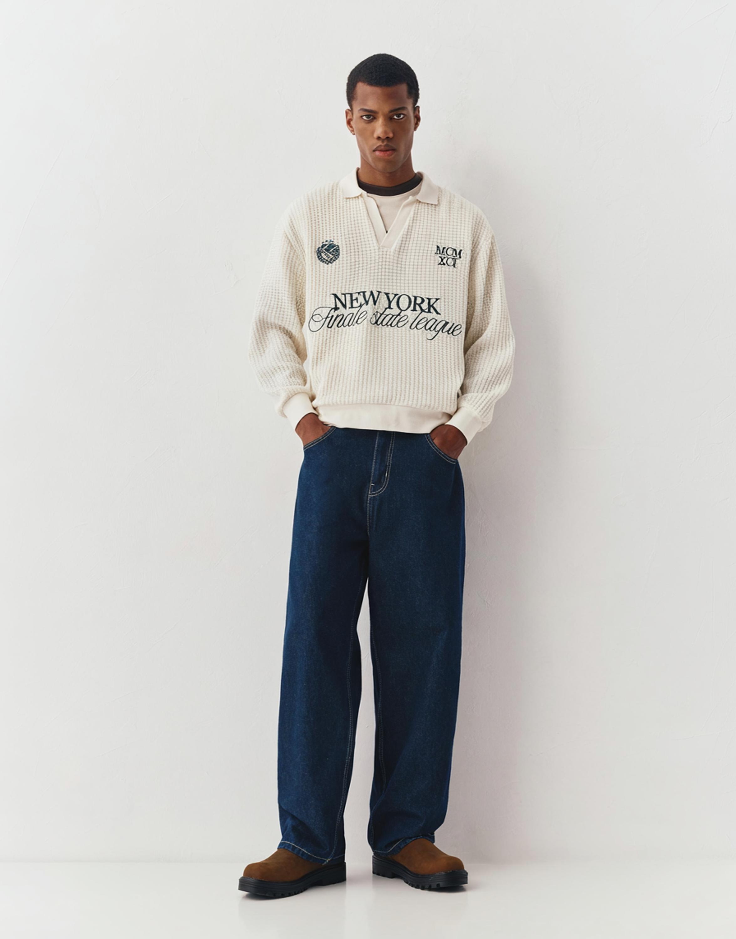 Nakışlı New York Polo - Görsel 12