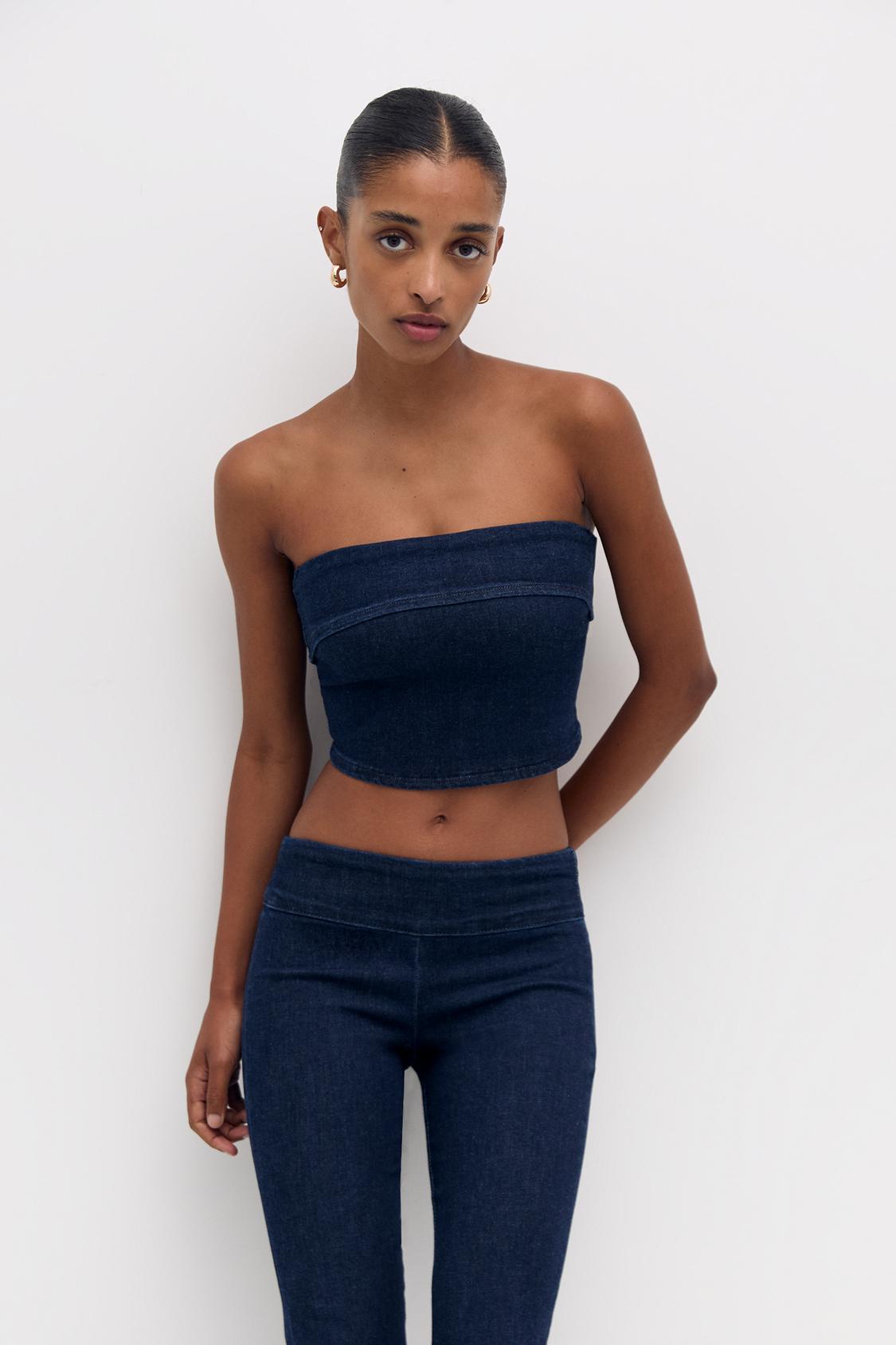 Jeans-Bandeau-Top - PULL&BEAR 