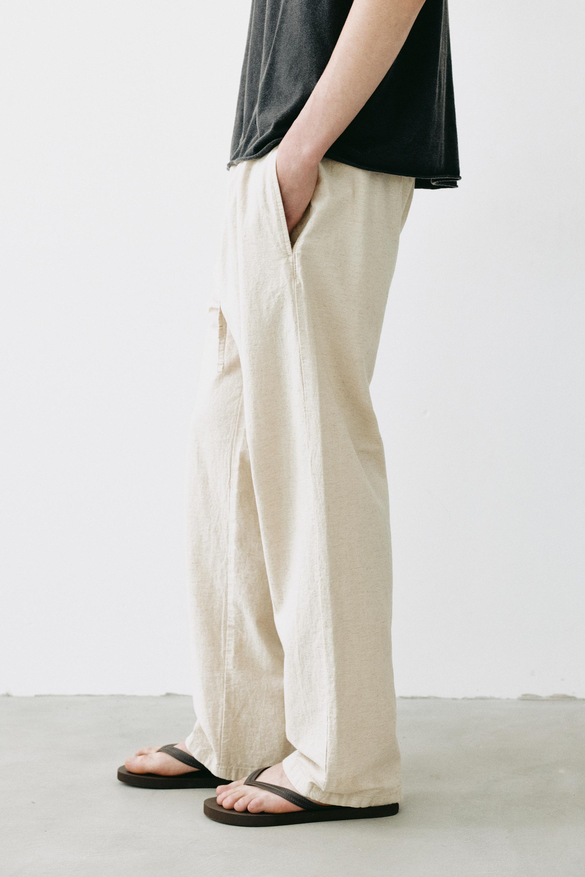 Rustic joggers — Beige