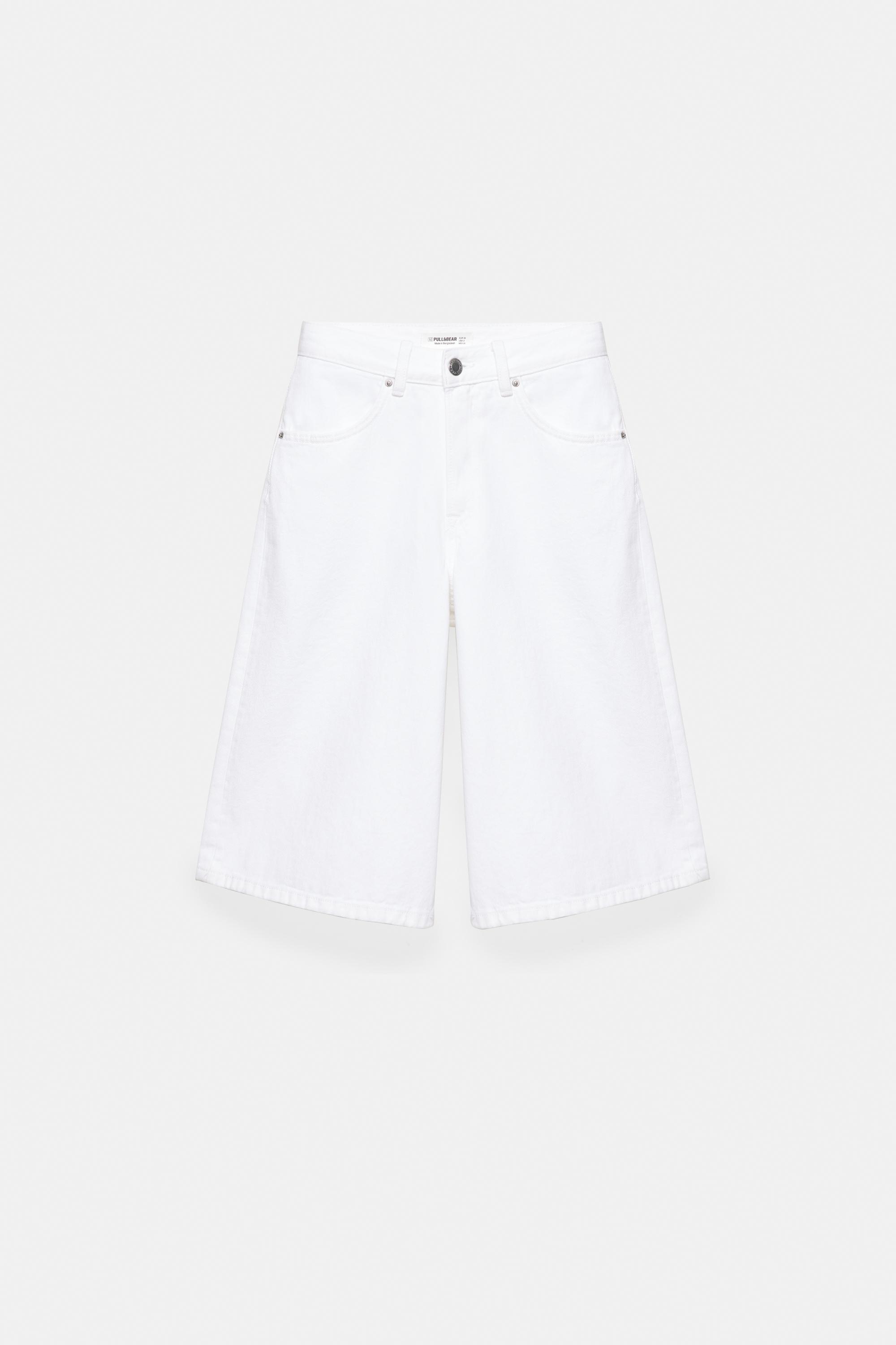 Düşük bel denim şort - Görsel 83