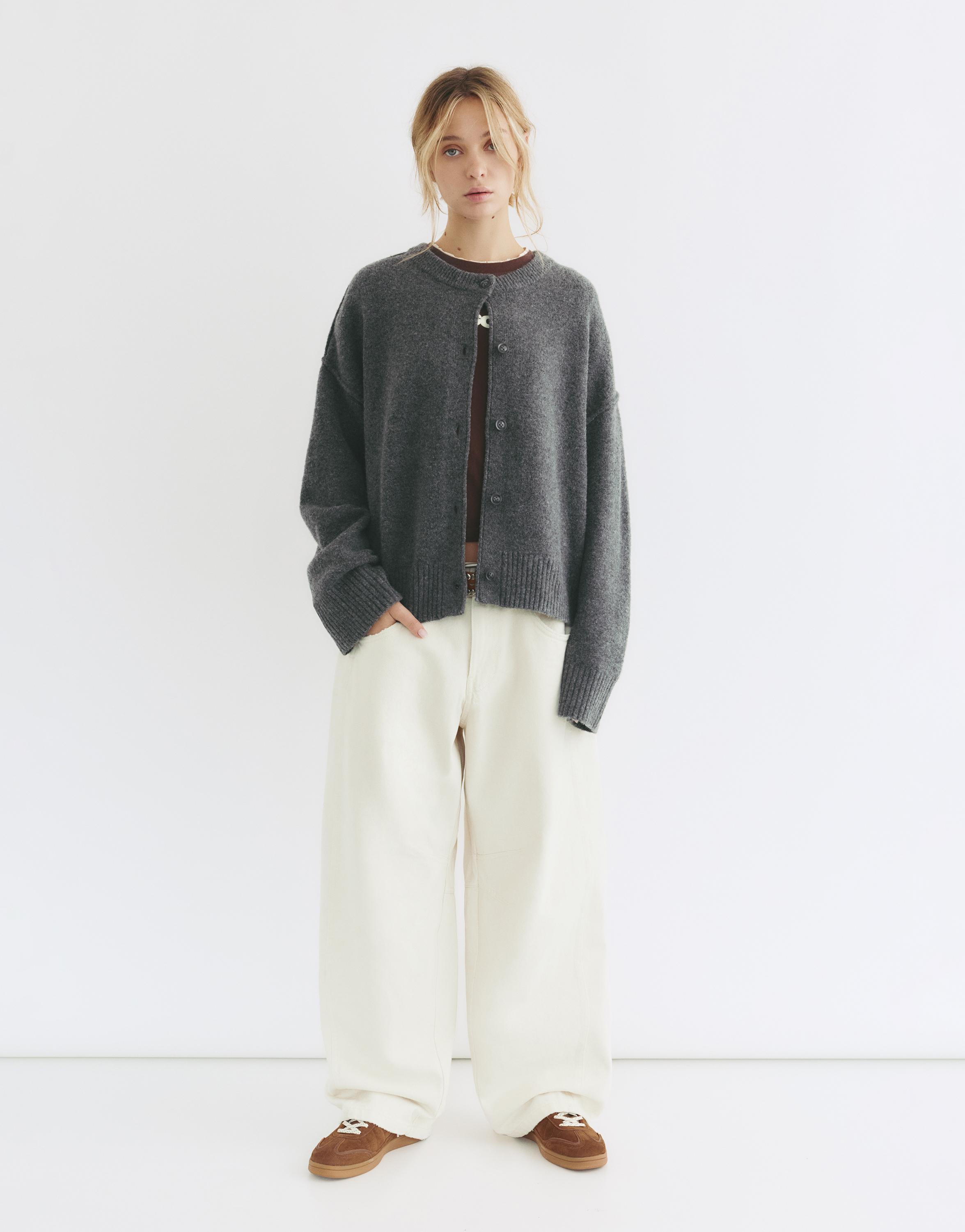 Yumuşak örgü hırka - Görsel 31