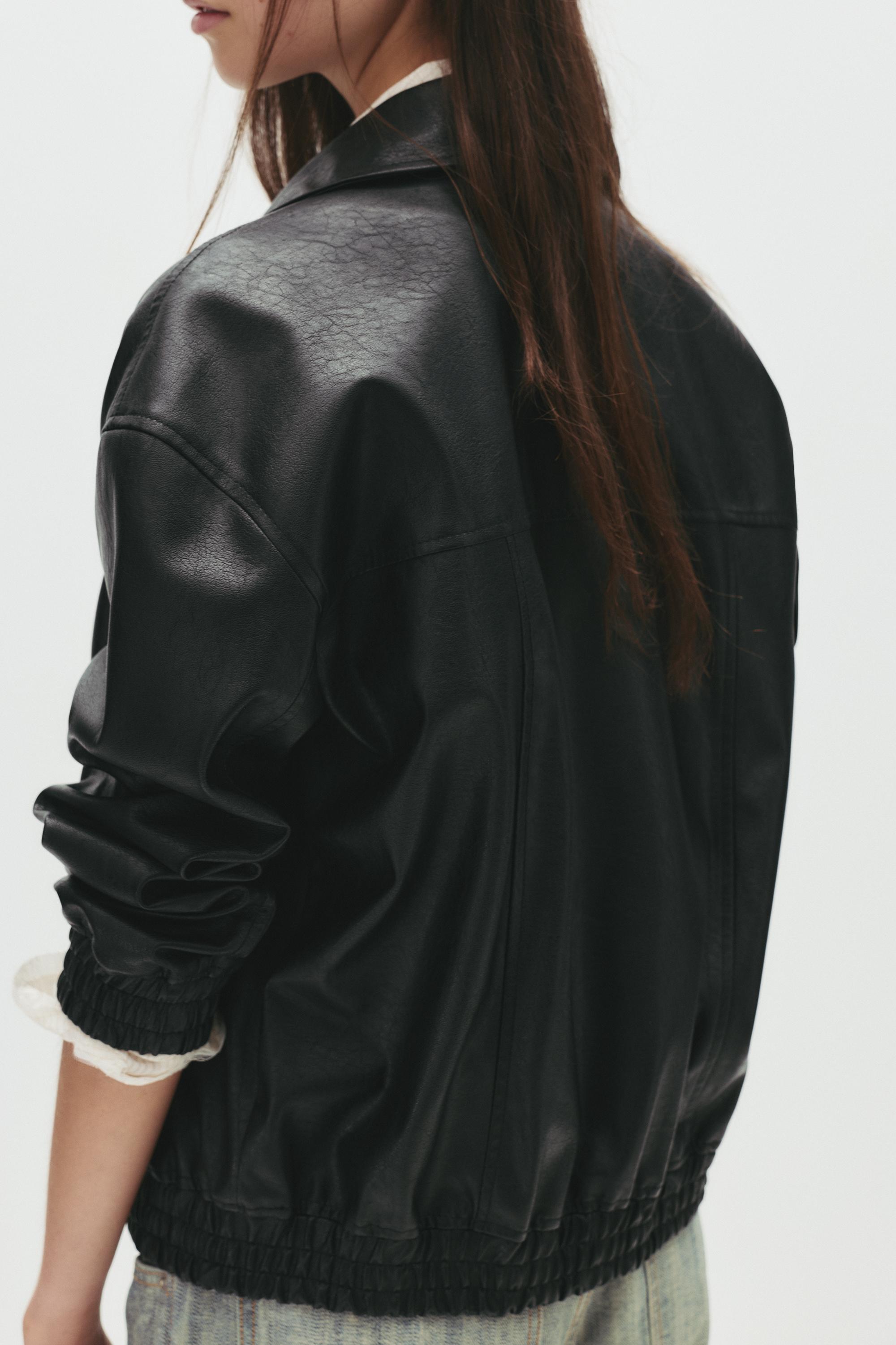 Suni Deri Baba Kesim Ceket - Görsel 32