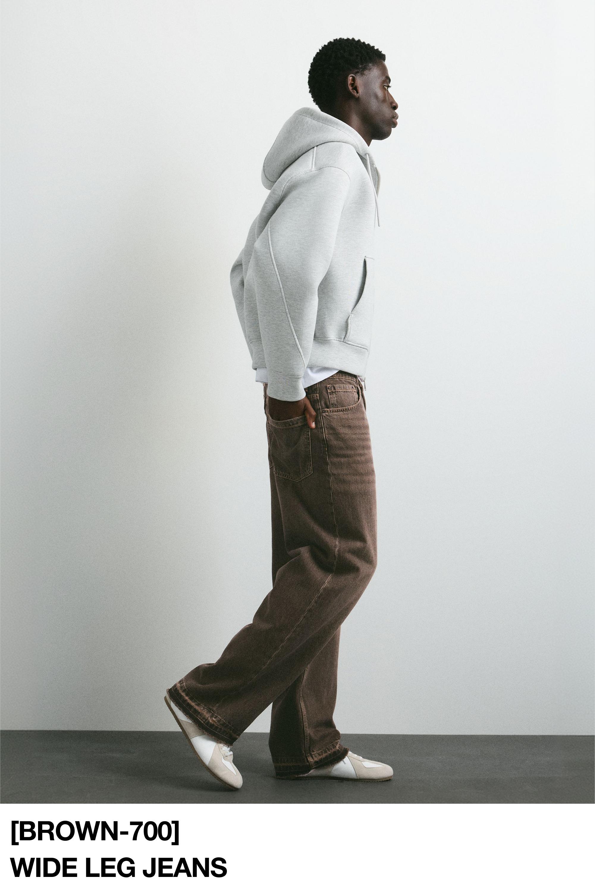 Wide-leg jeans — Brown