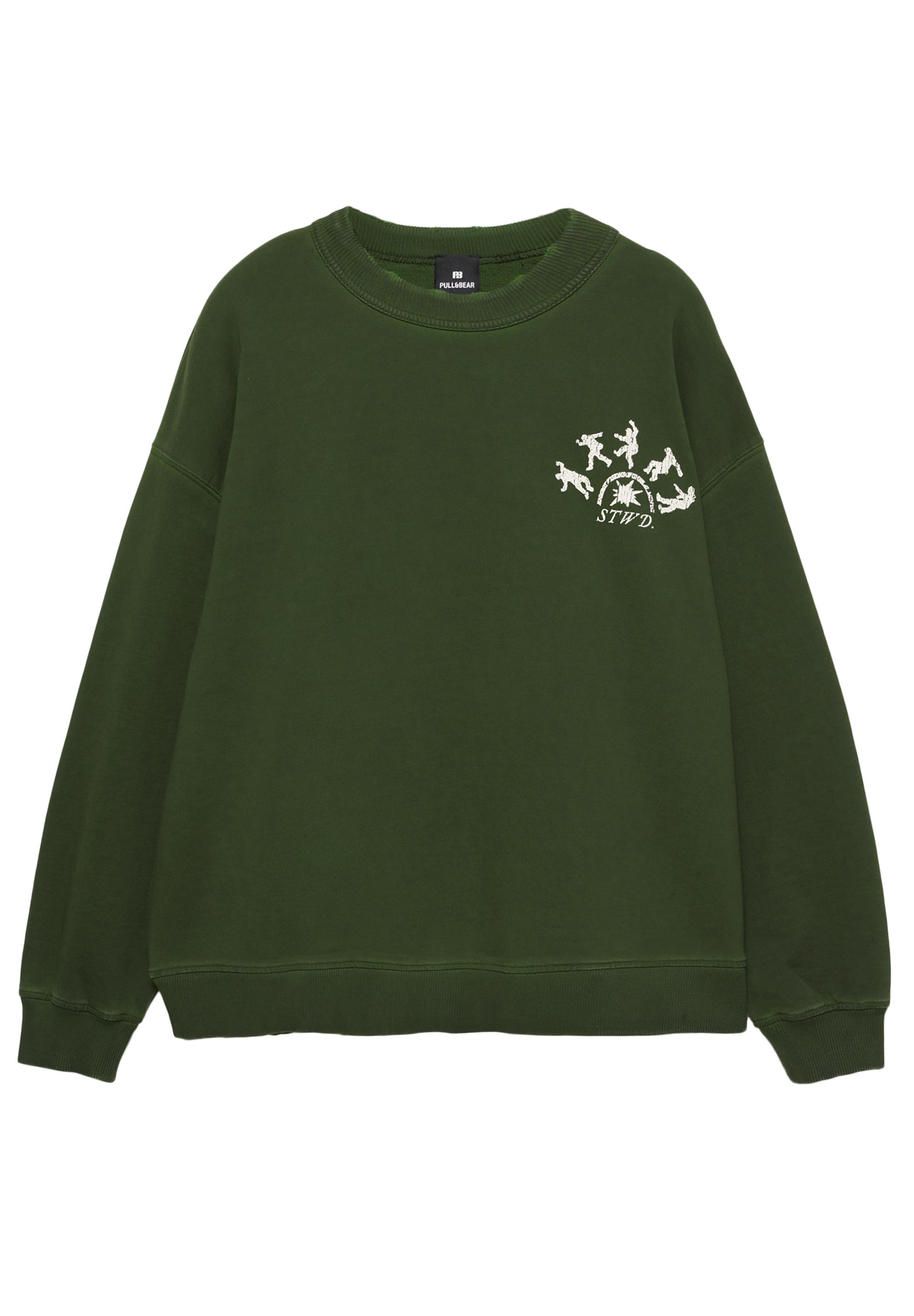 Acid green graphic sweatshirt — Green
