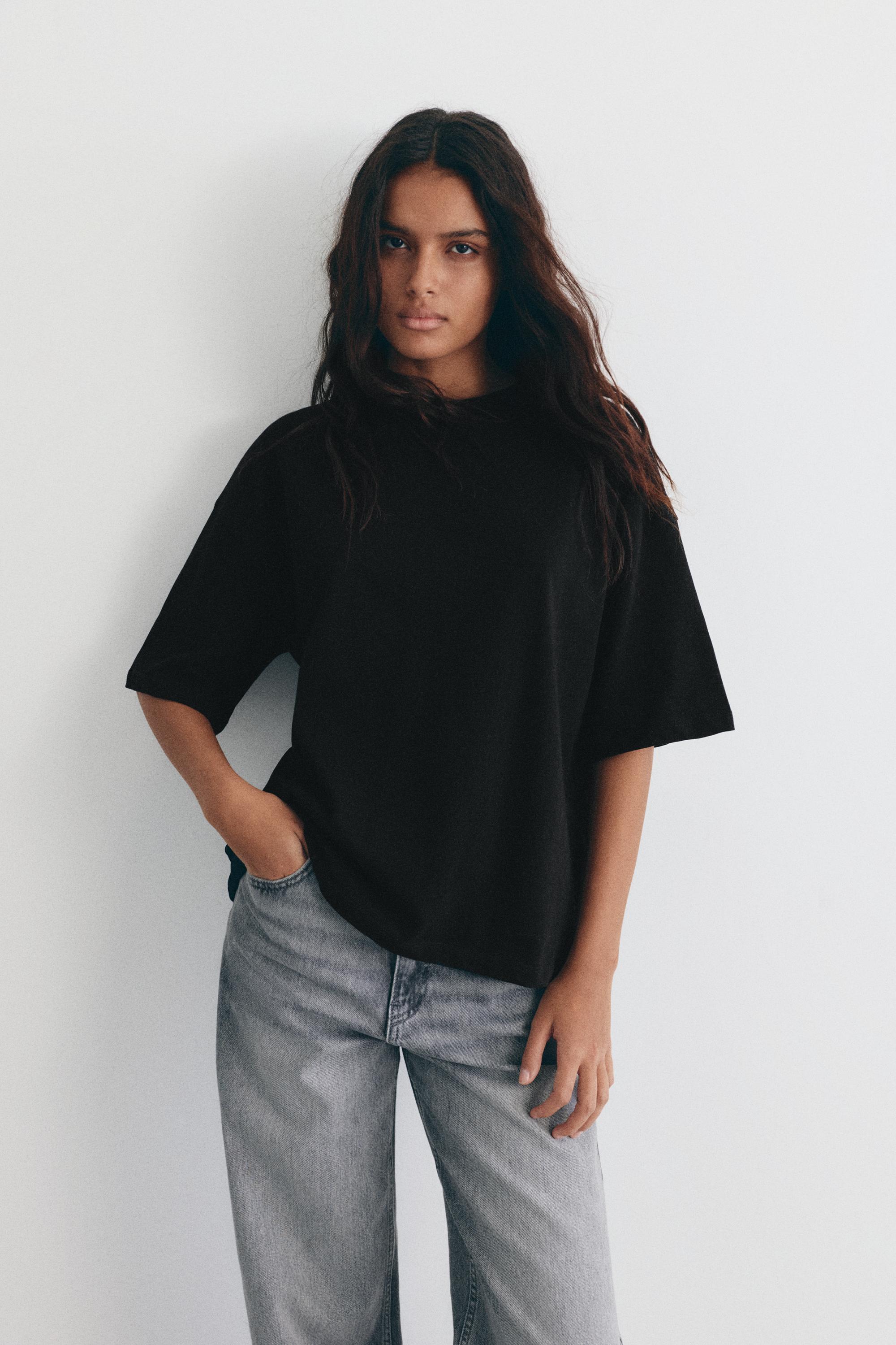 Pack of oversize T-shirts — White/Black