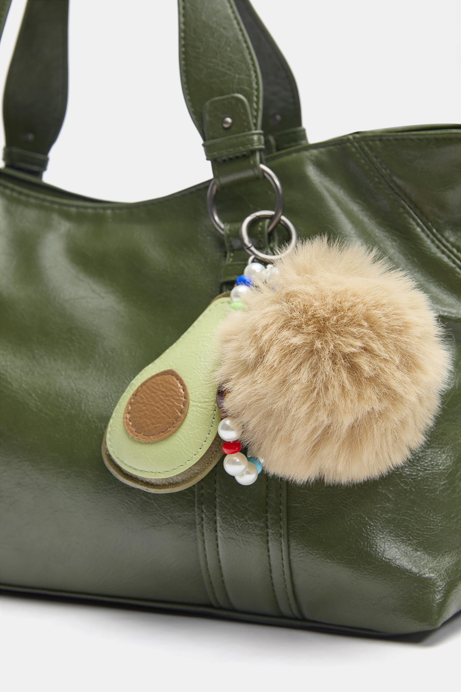 Embellished shopper bag — Khaki