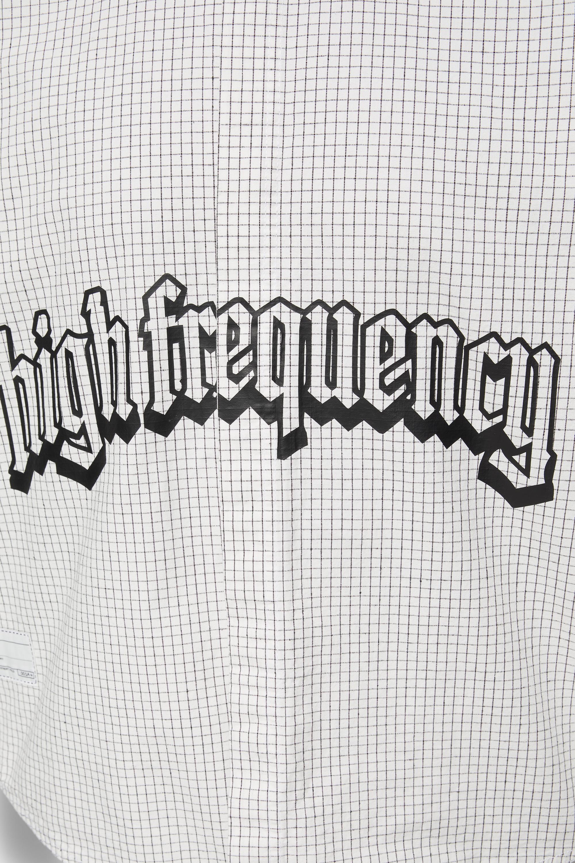 Check graphic shirt — Bright white
