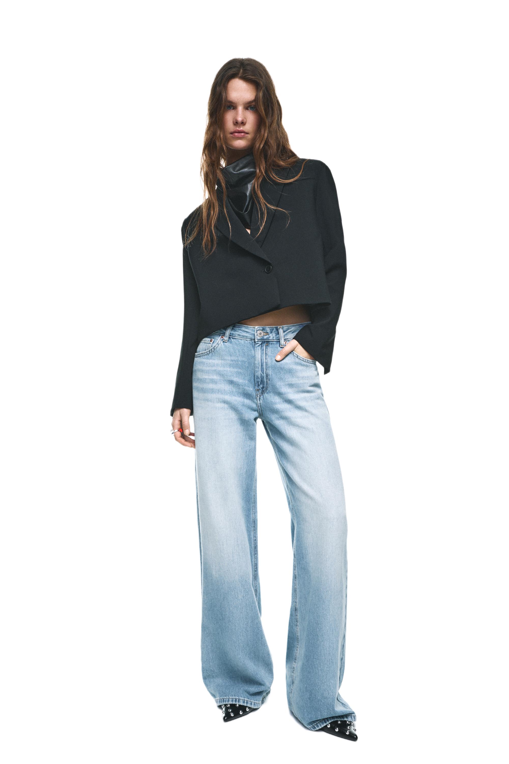 Oversize baggy jeans — Medium blue