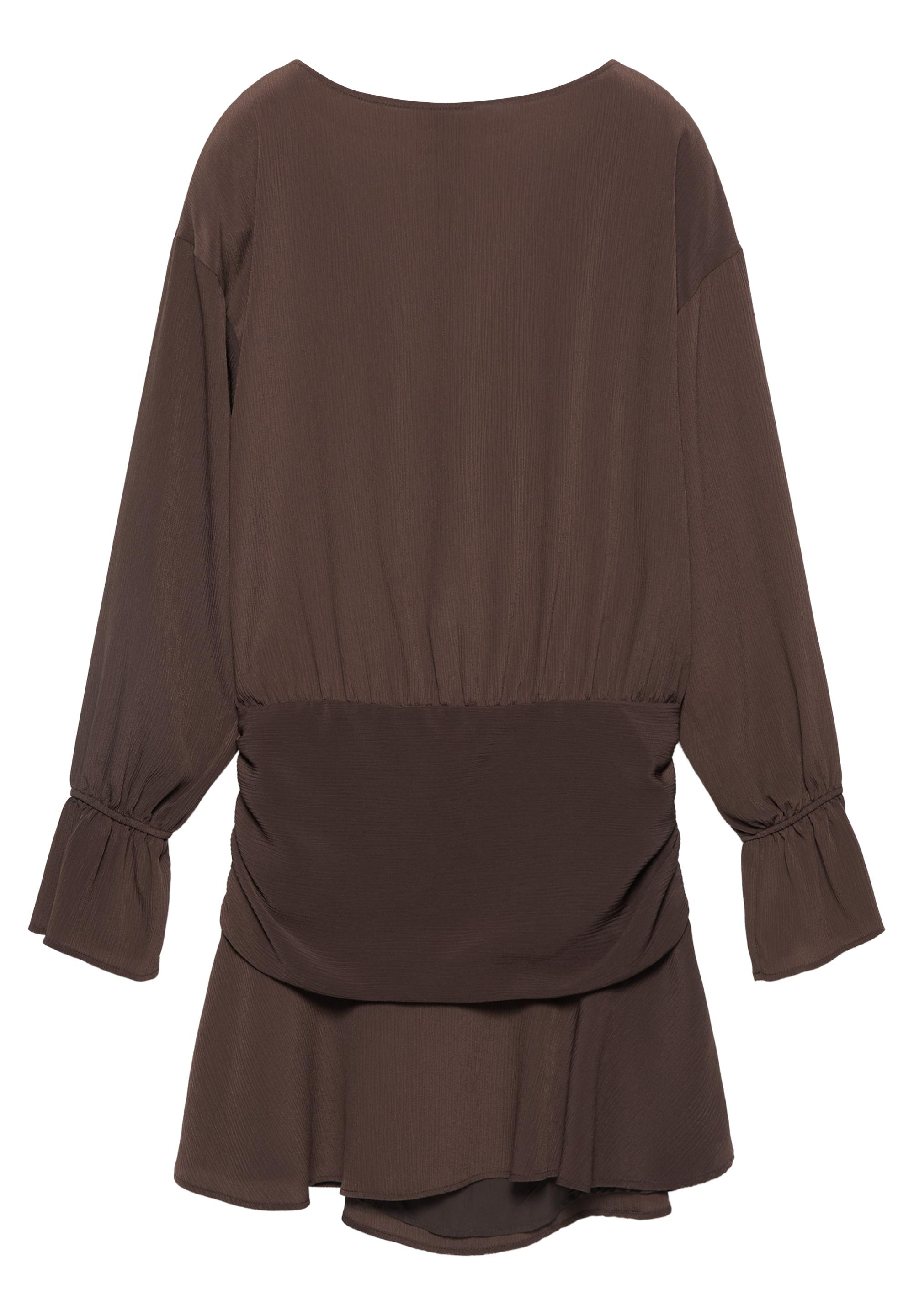 Fırfırlı kısa elbise