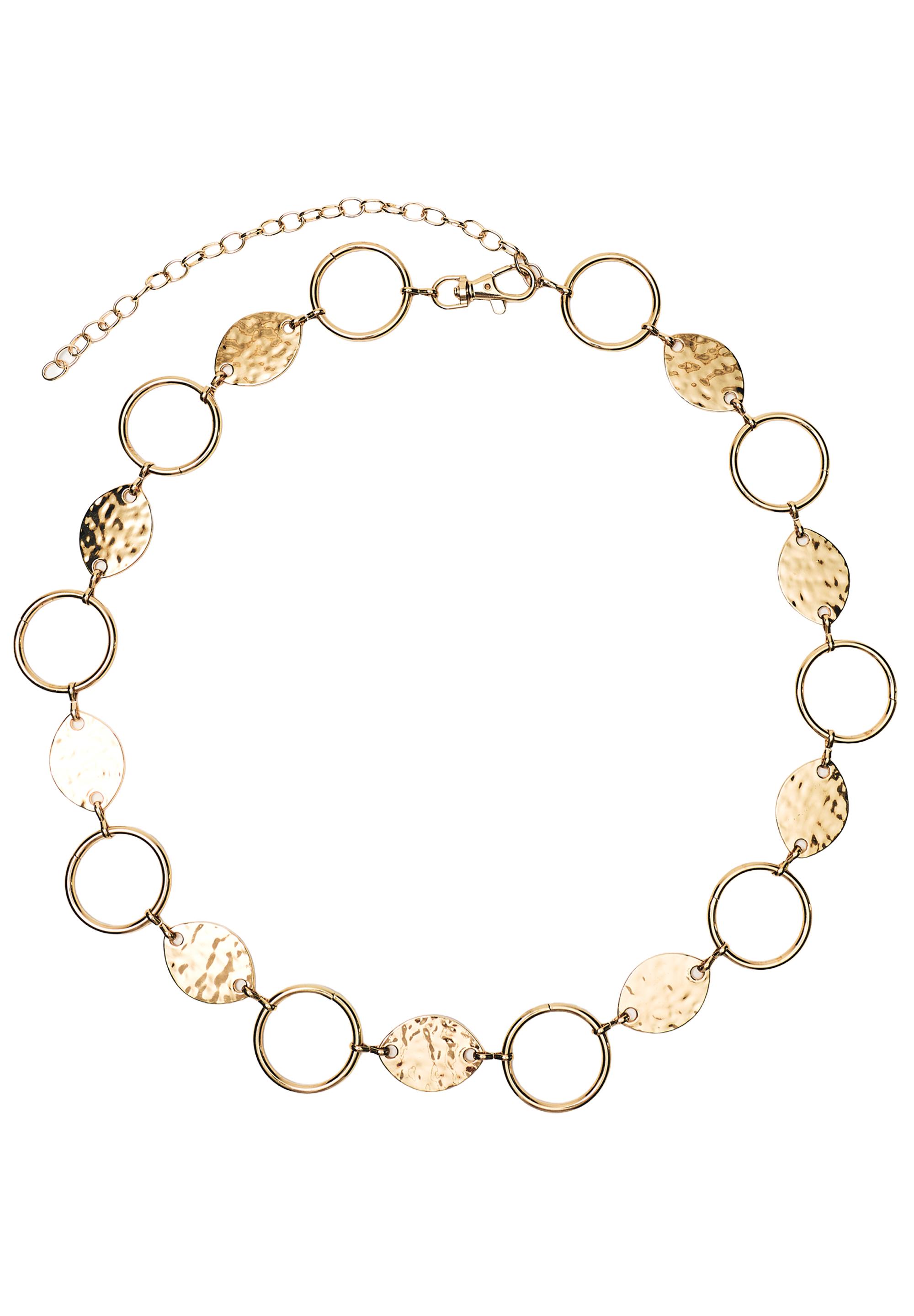 Metallic circles belt — Gold
