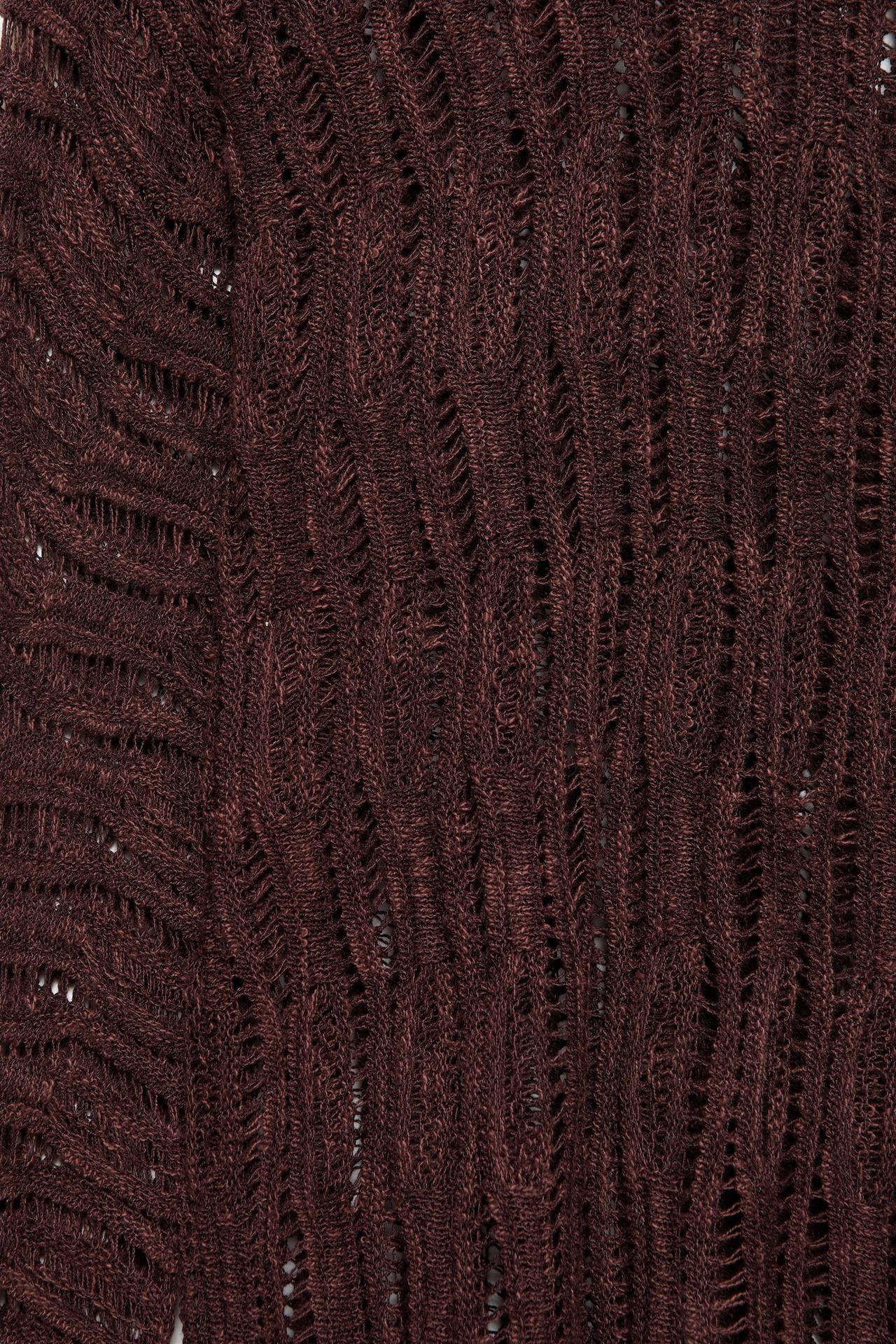 Cutwork jumper — Brown