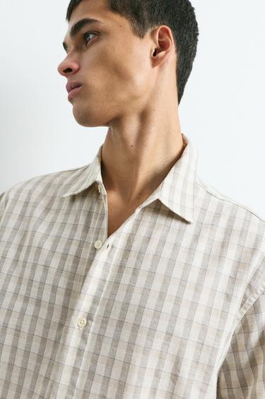 Short sleeve check shirt — Off white 3