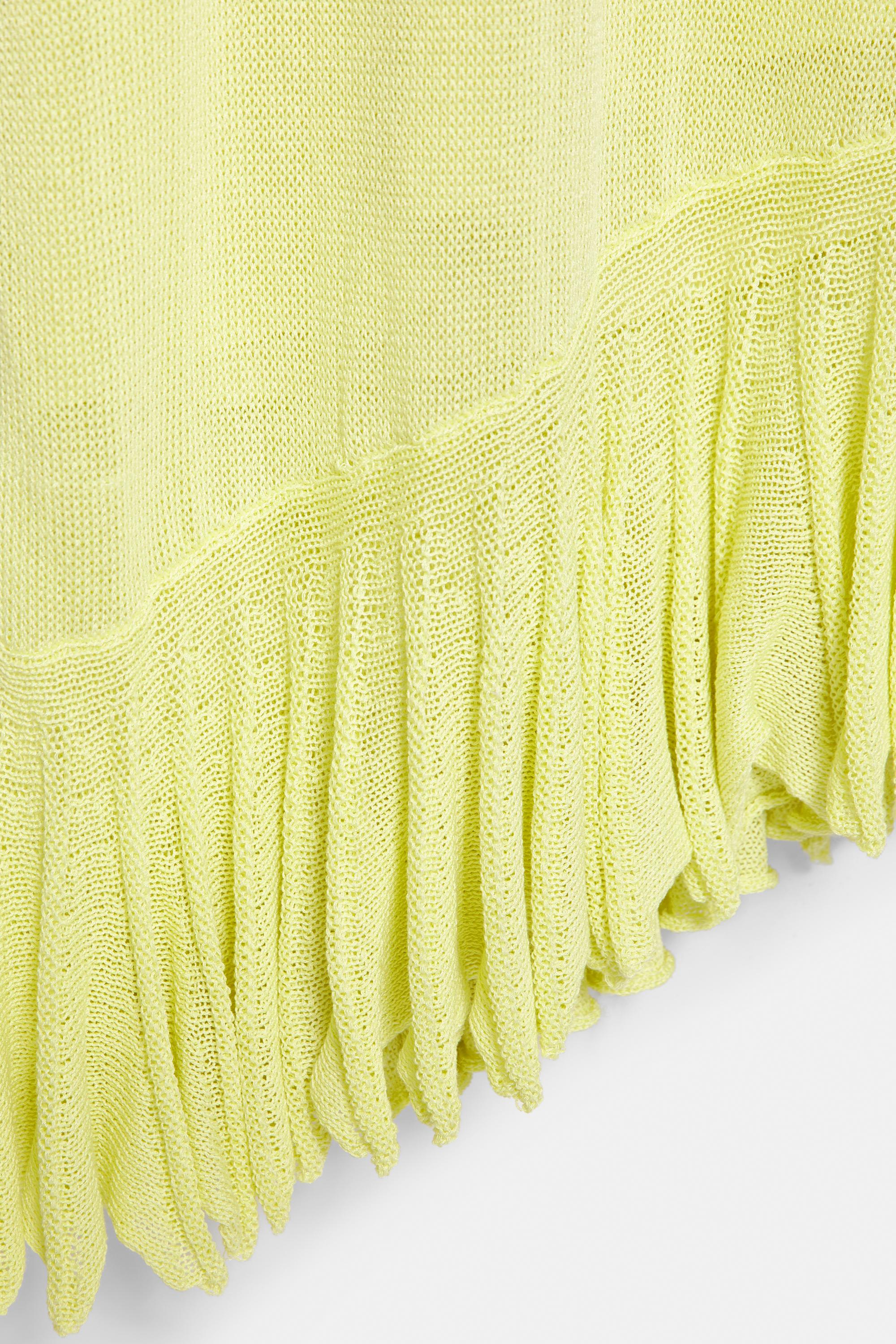 Asymmetric knit halter dress