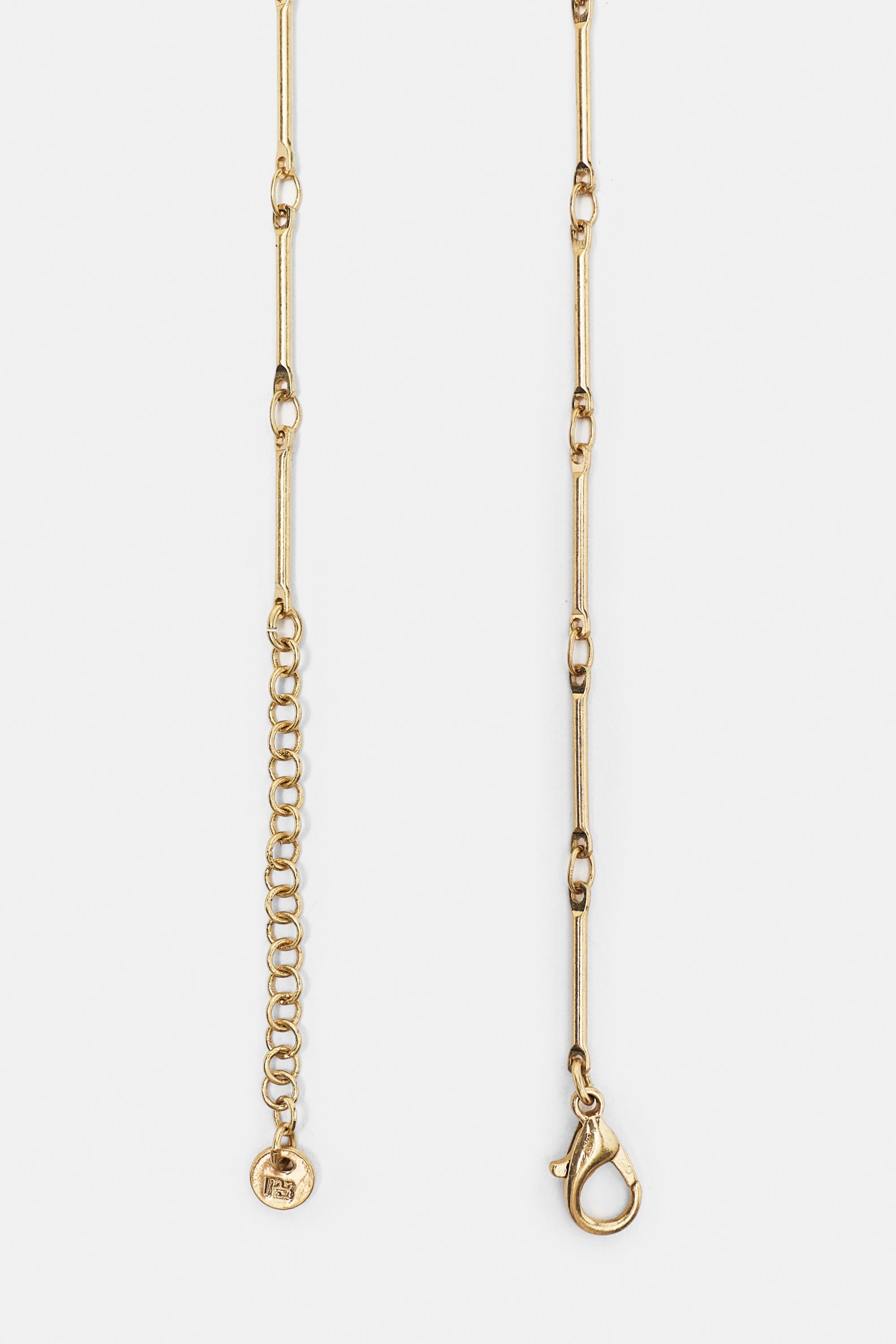 Long cascading necklace — Gold