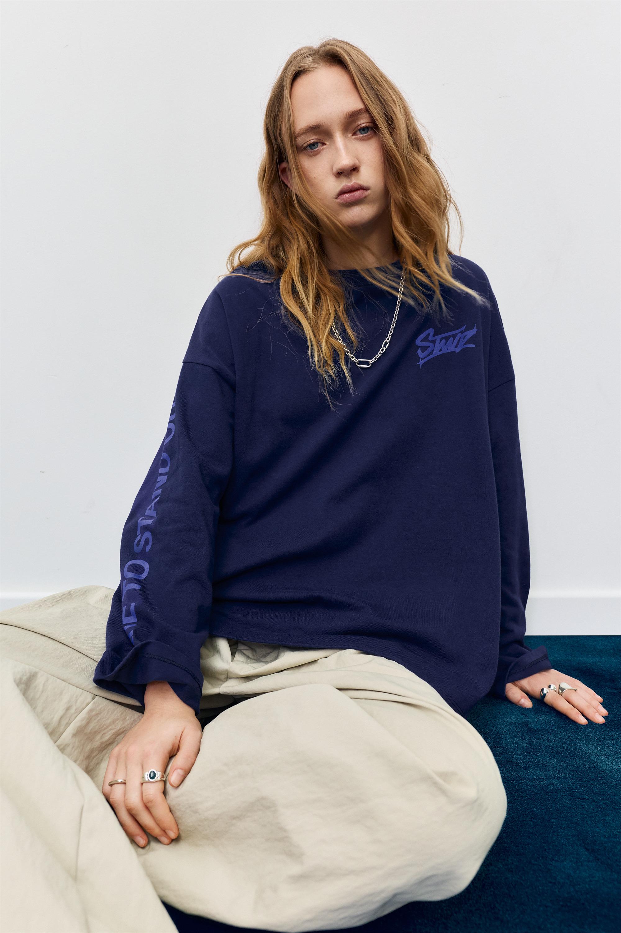 STWD graphic T-shirt — Navy