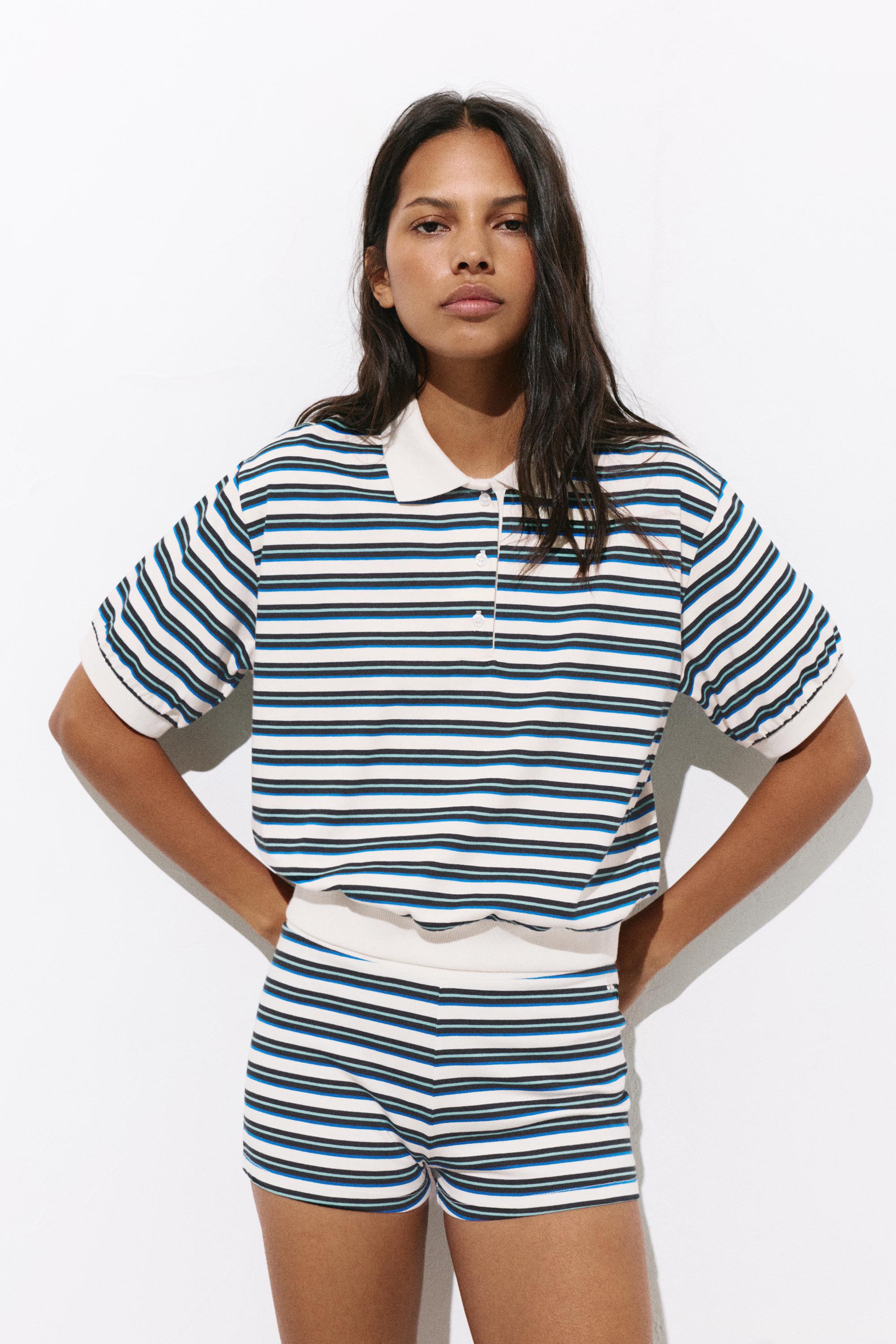 Pull&Bear Çizgili şort görsel 4