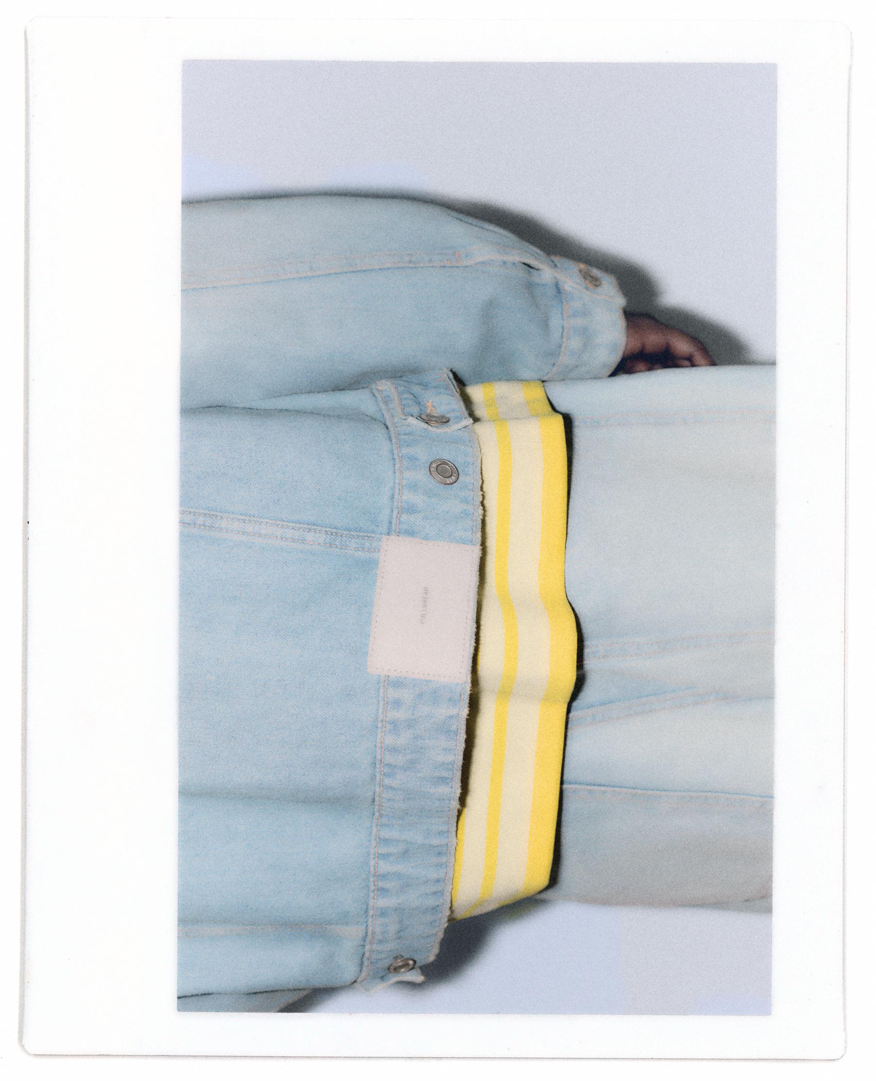 Seamed barrel jeans — Pale indigo