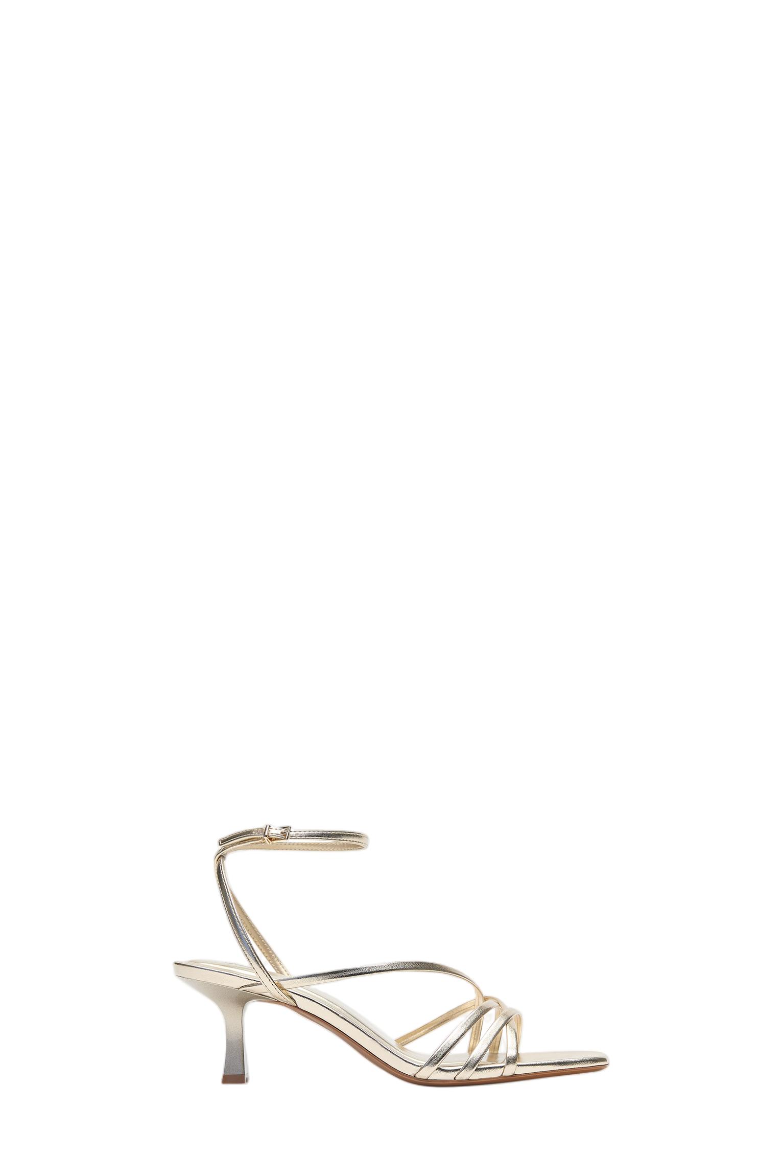 Strappy high-heel sandals — Gold