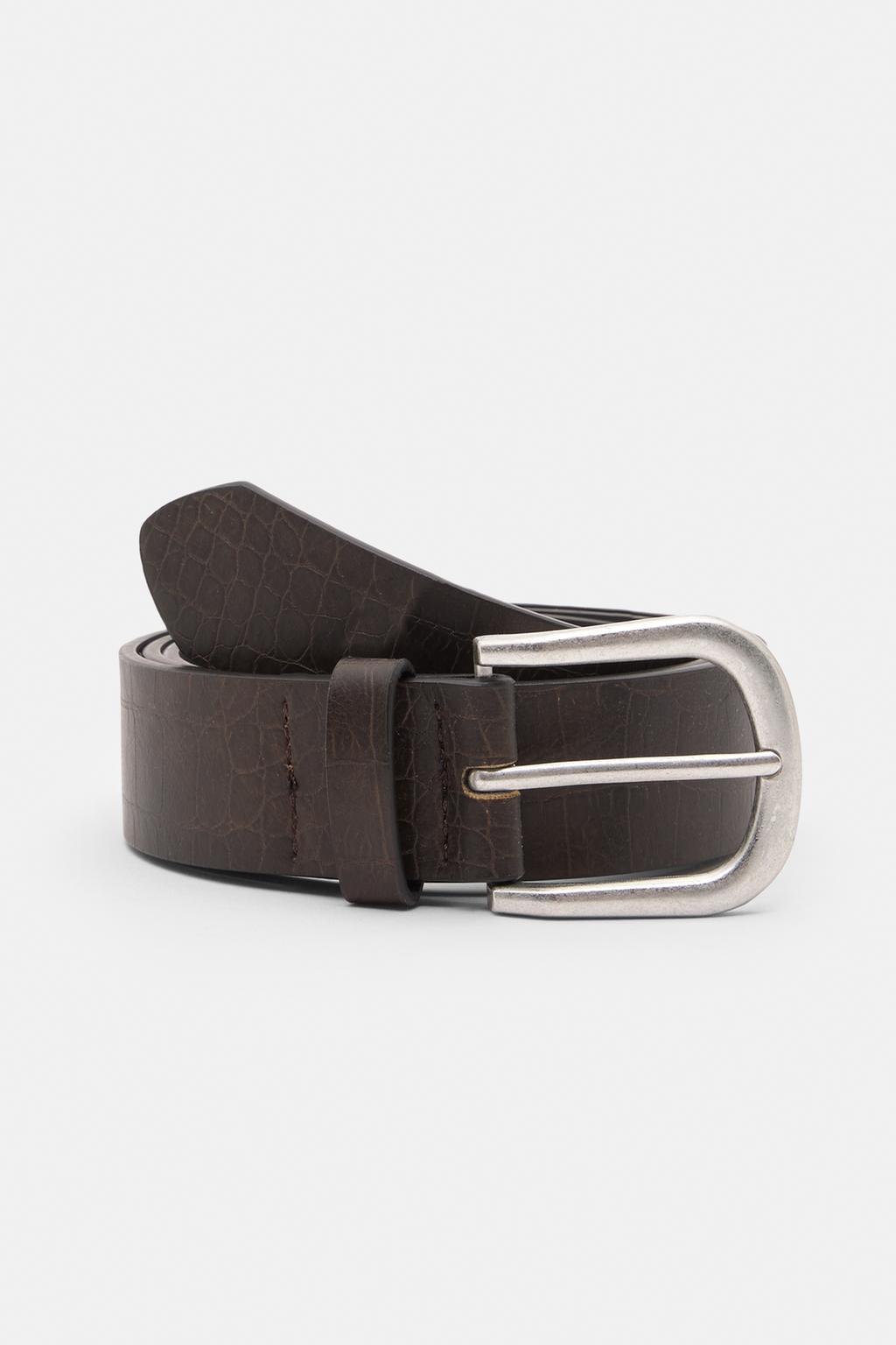 Ceinture similicuir marron pull&bear - Main Image