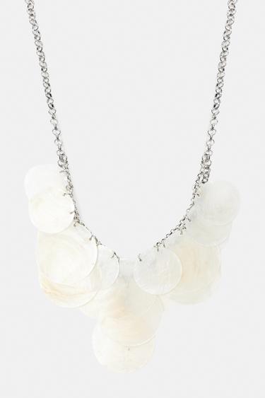 Mother-of-pearl-effect necklace — Ice 1