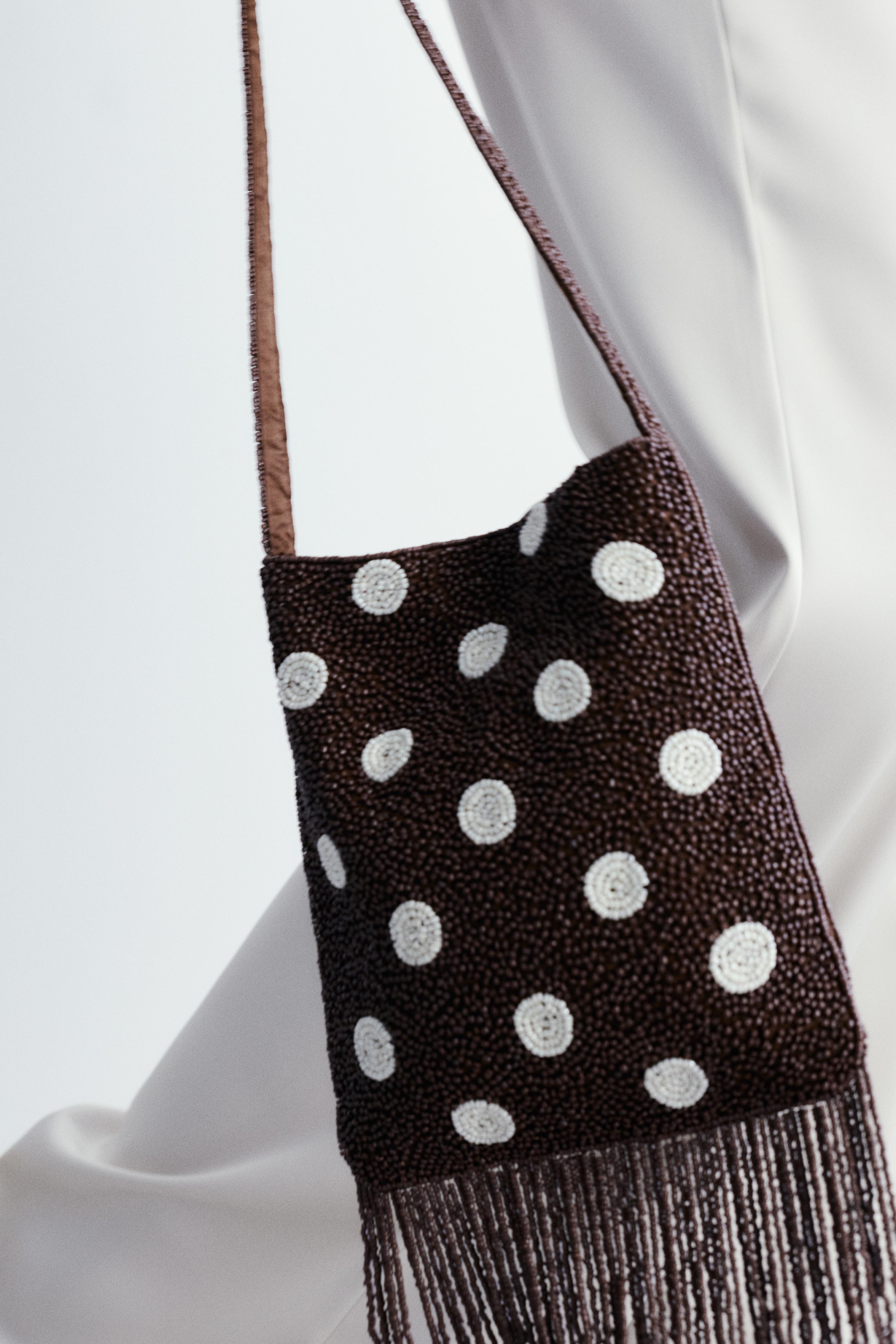 Puantiyeli payetli omuz çantası - Görsel 36