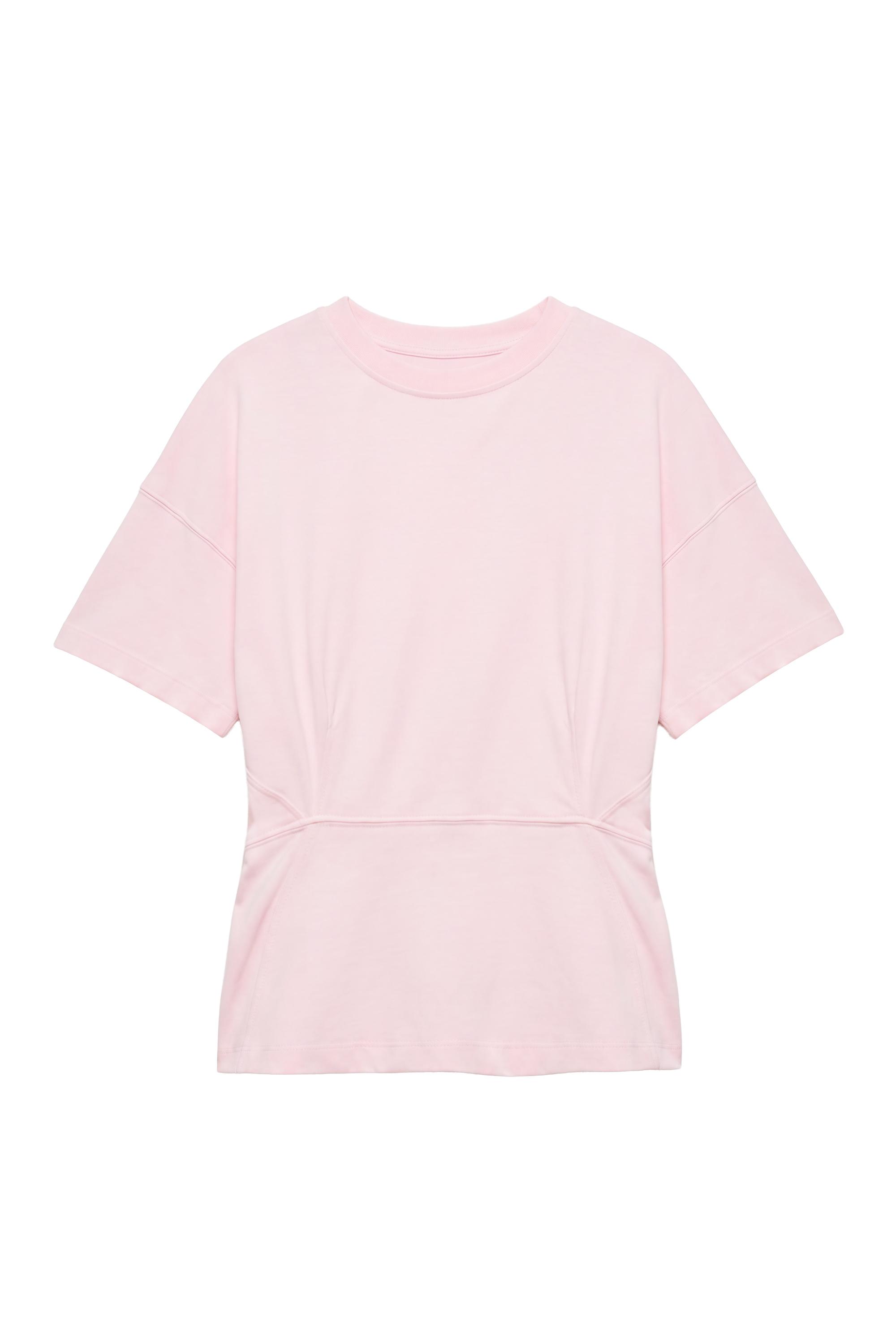 Pull&Bear Panel detaylı kutu kesim t-shirt görsel 5